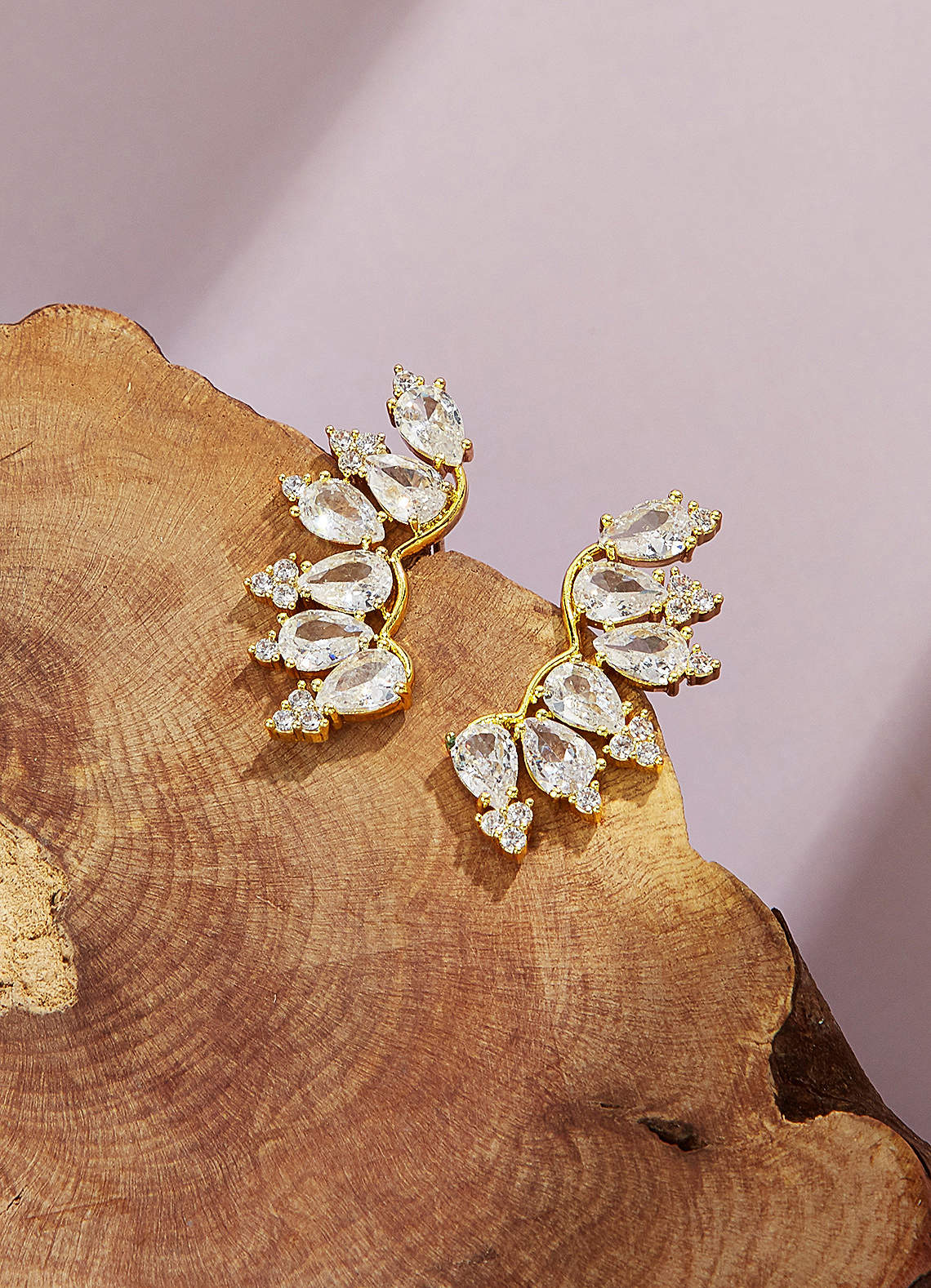 front Crystal Constellation Earrings