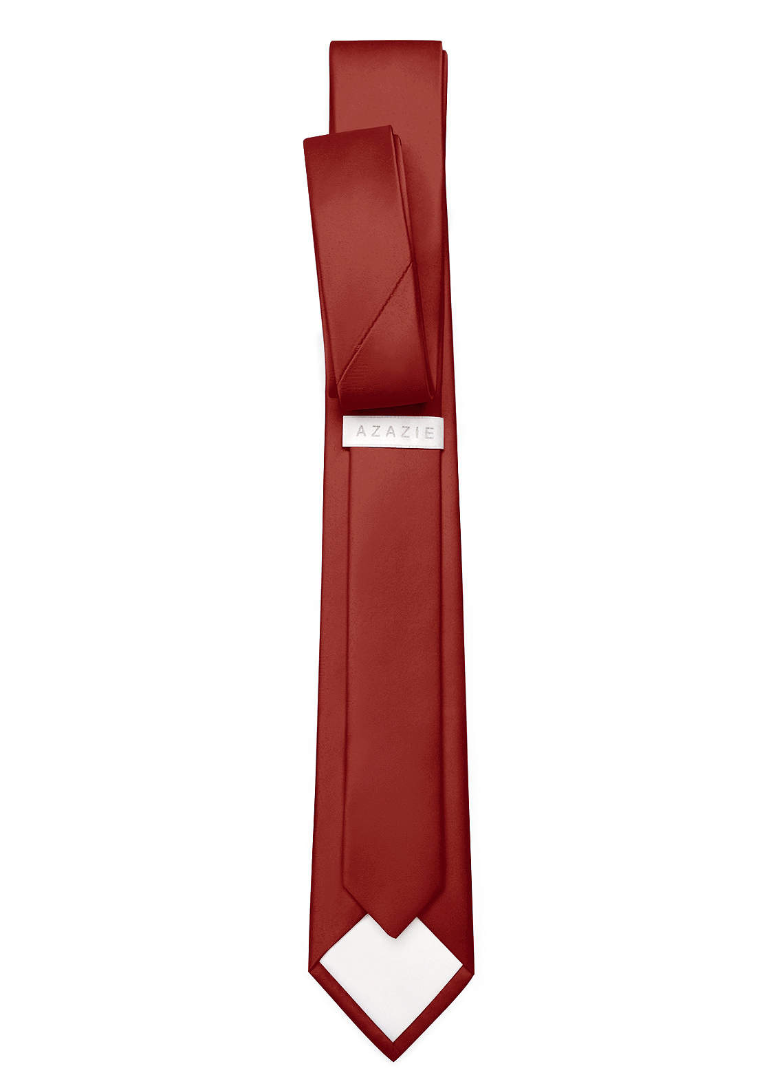 front Matte Satin Skinny Tie