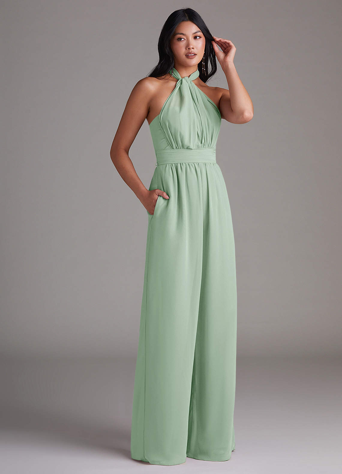 Azazie Lamara Agave Chiffon Bridesmaid Dresses | Azazie UK Azazie Lamara Agave Chiffon Bridesmaid Dresses | Azazie UK