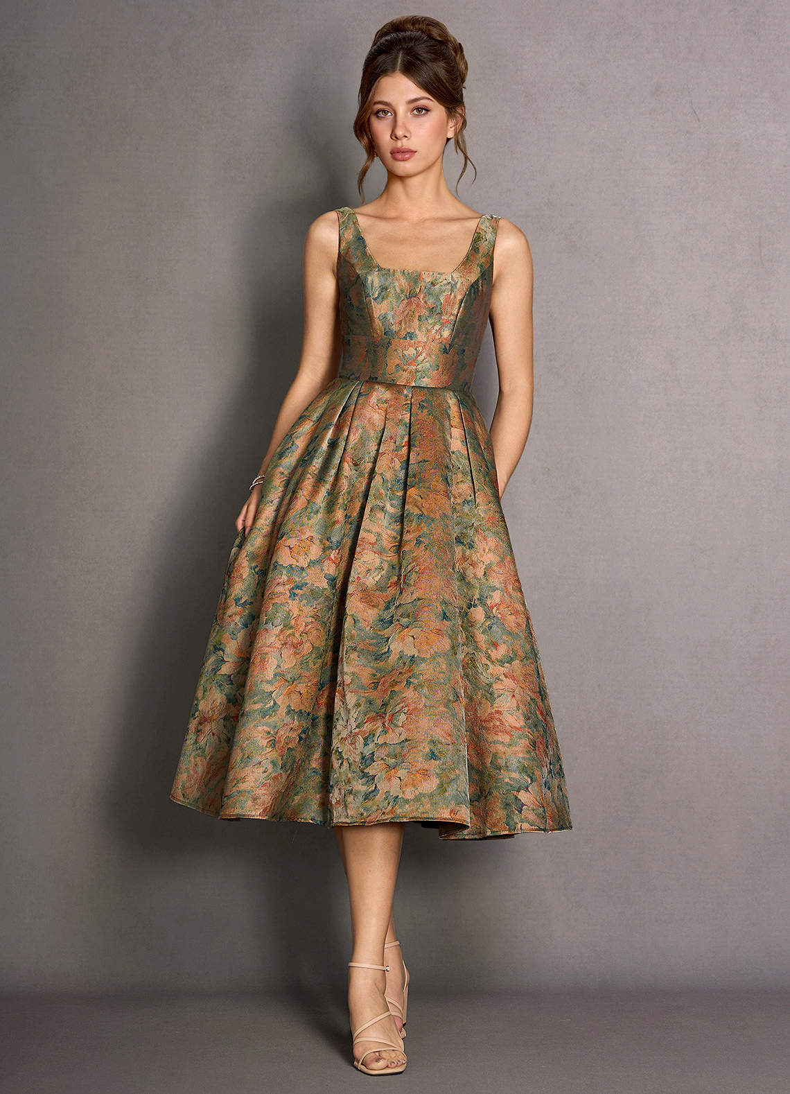 Katel Vintage Teal Midi Dress | Azazie Katel Vintage Teal Midi Dress | Azazie