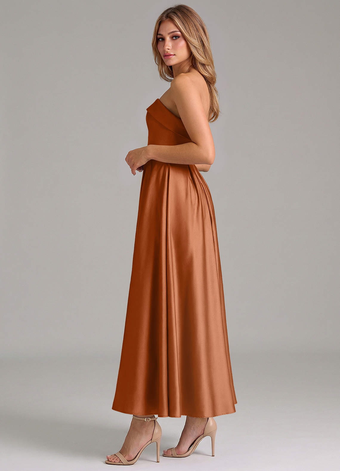 copper bridesmaid dresses Classic Slip = _ inches.4 bridesmaid brown dresses Laney Trendy