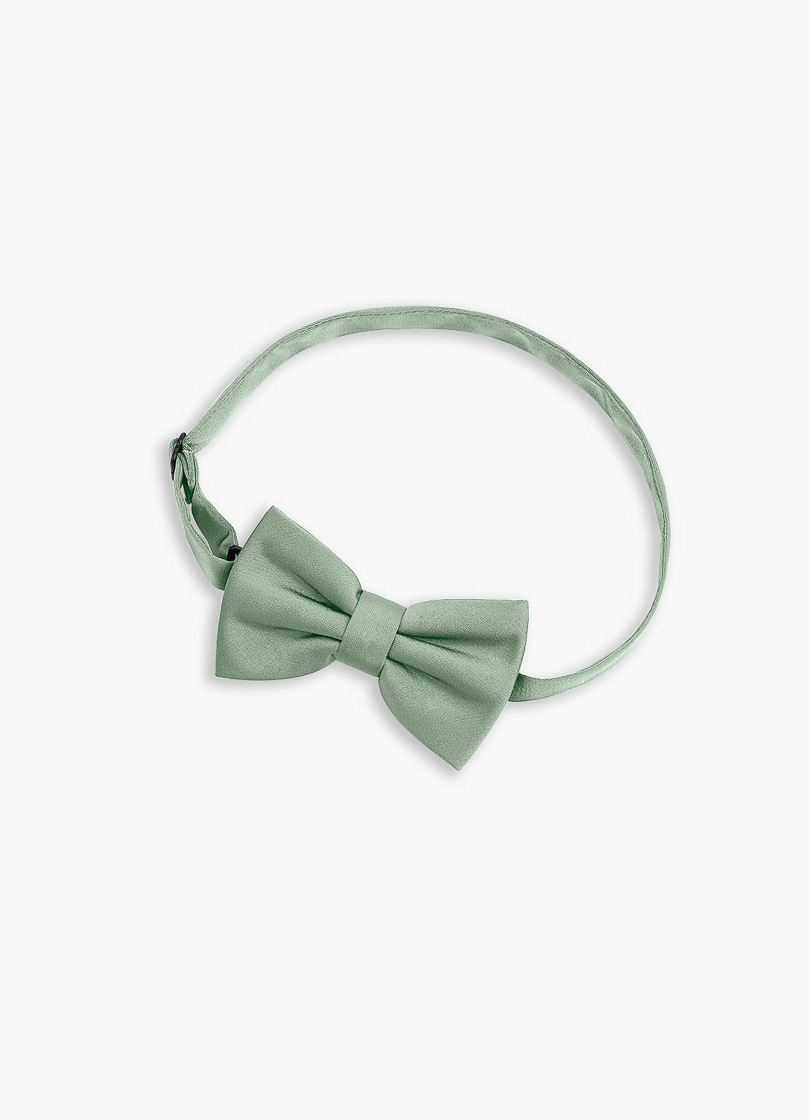 front Boy's Adjustable Stretch Satin Bow Tie