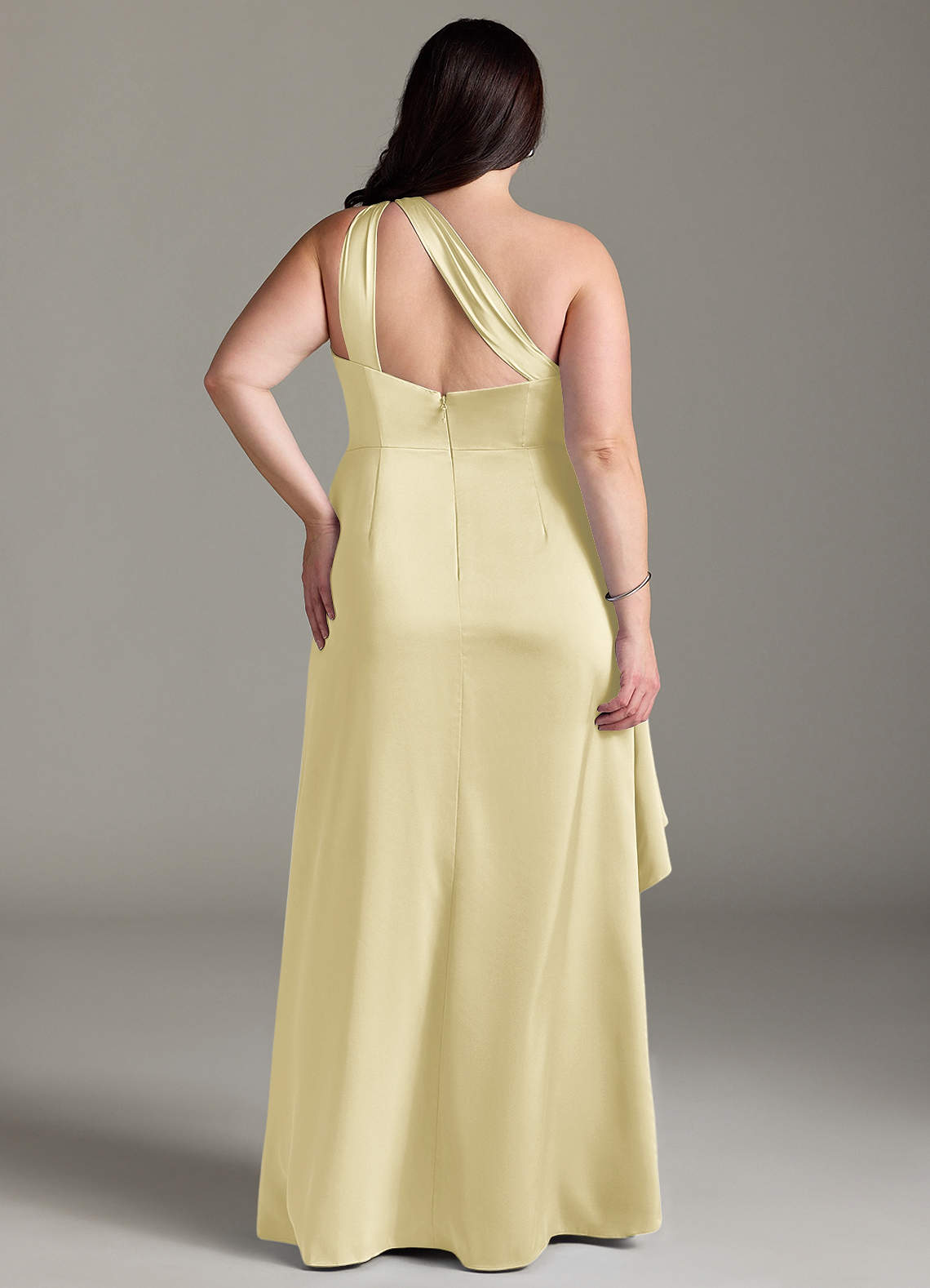 Pastel Lemon Sorbet Short Lemon Bridesmaid Dresses Azazie Leonis Lemon  Sorbet Stretch Satin Bridesmaid Dresses Azazie