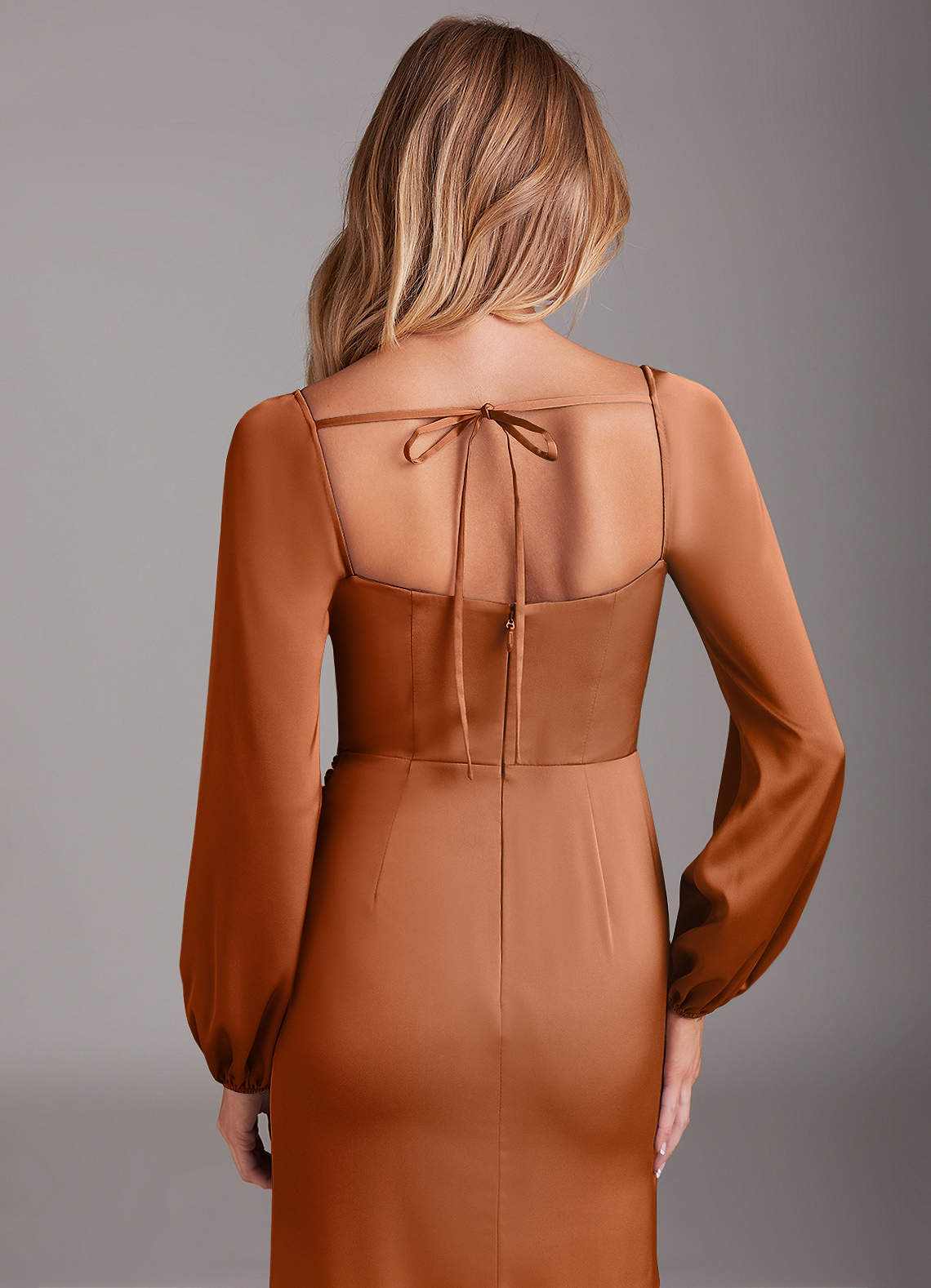 knee length dresses for ladies Hi-Tie Brown Dress Shirt Solid Satin Men's Long Sleeve Dress Shirt, XL
