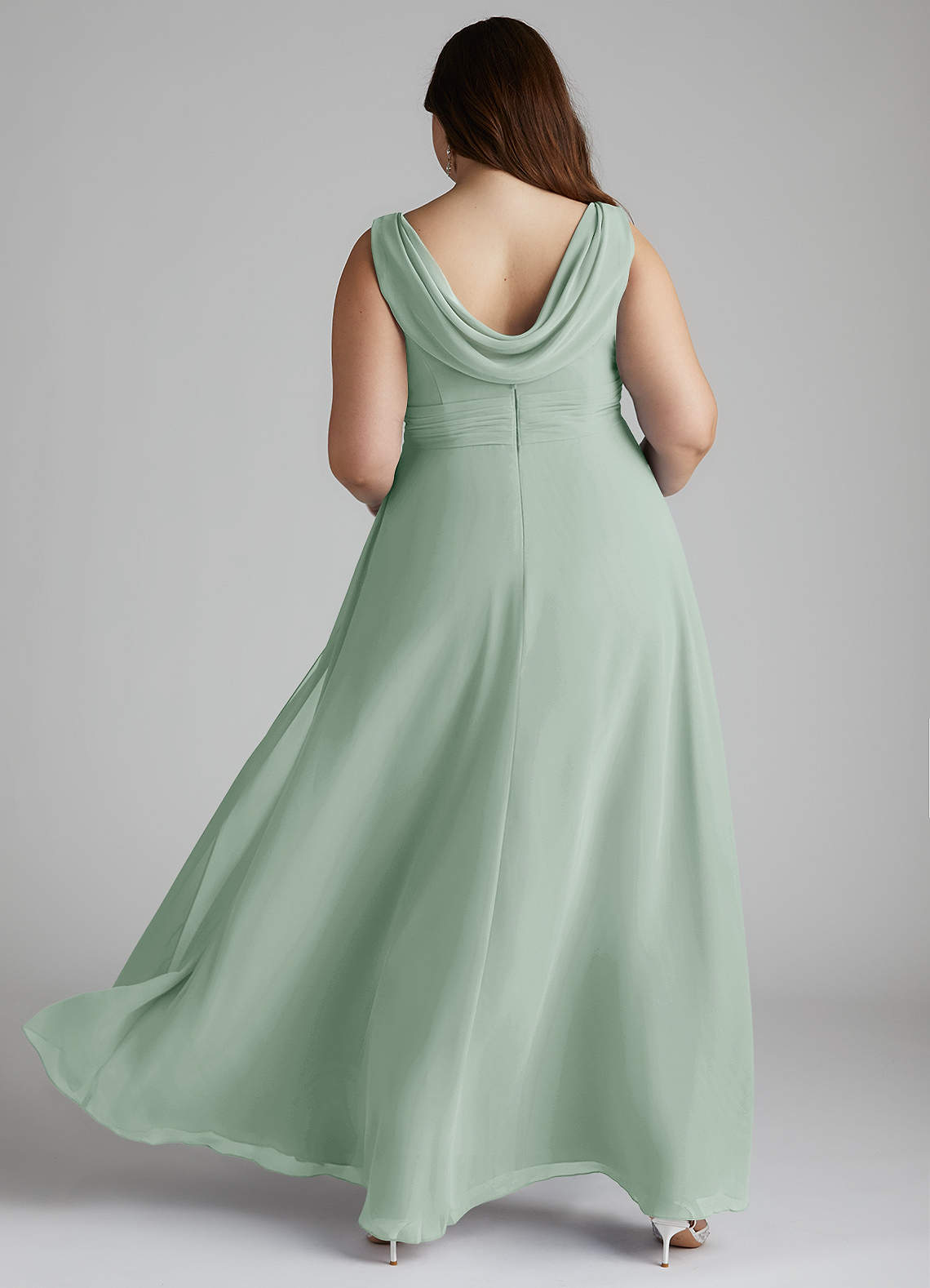 azazie agave bridesmaid dresses Azazie Rue Agave Stretch Satin Bridesmaid Dresses