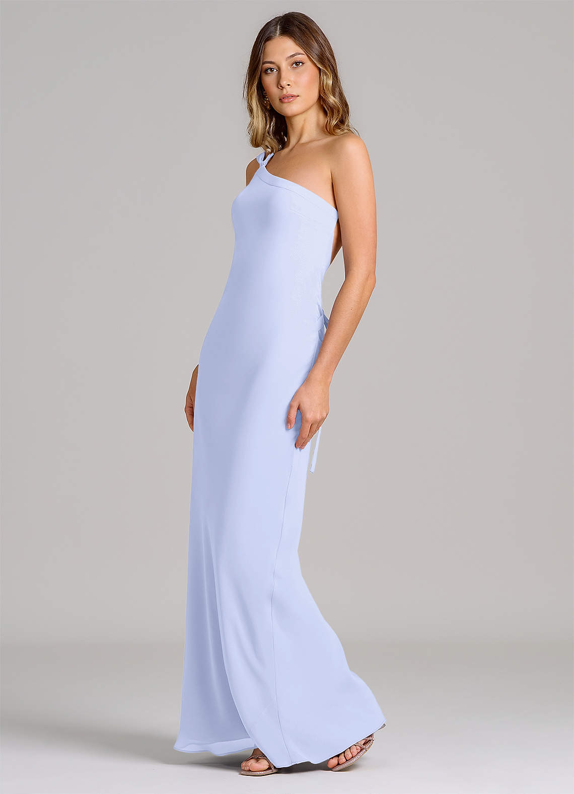 Azazie Monroe Ready to Ship Lavender Chiffon Bridesmaid Dresses | Azazie