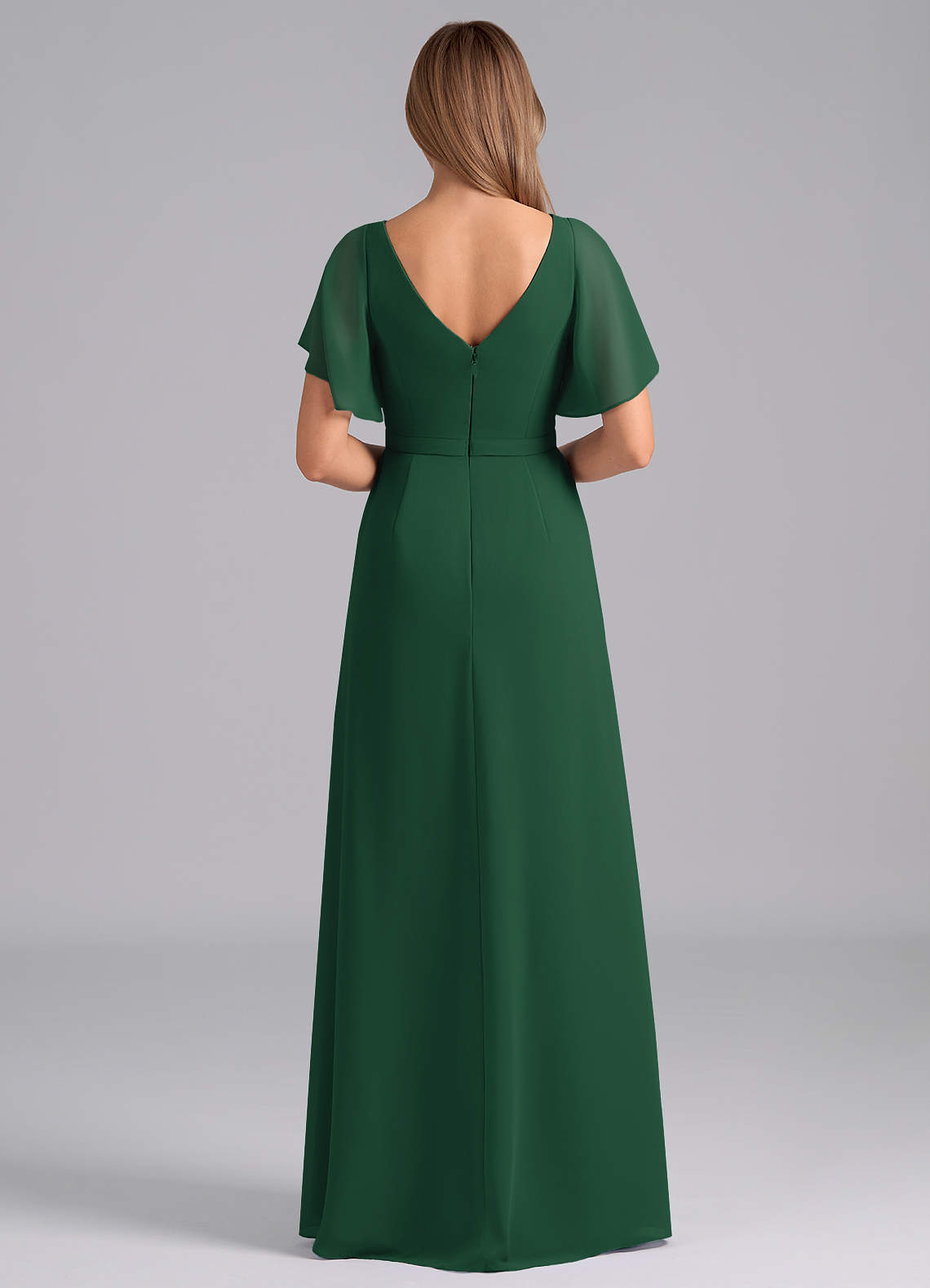 Encaje Vestidos Vestido De Dama Juvenil Azazie Ambrosia Dark Green  Bridesmaid Dresses Azazie