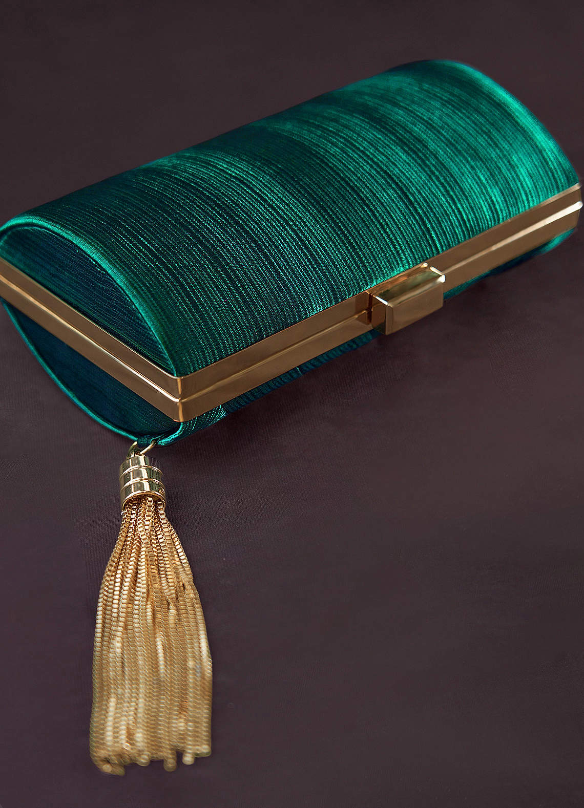 Dark Green Gorgeous Tassels Clutch Bag Bags