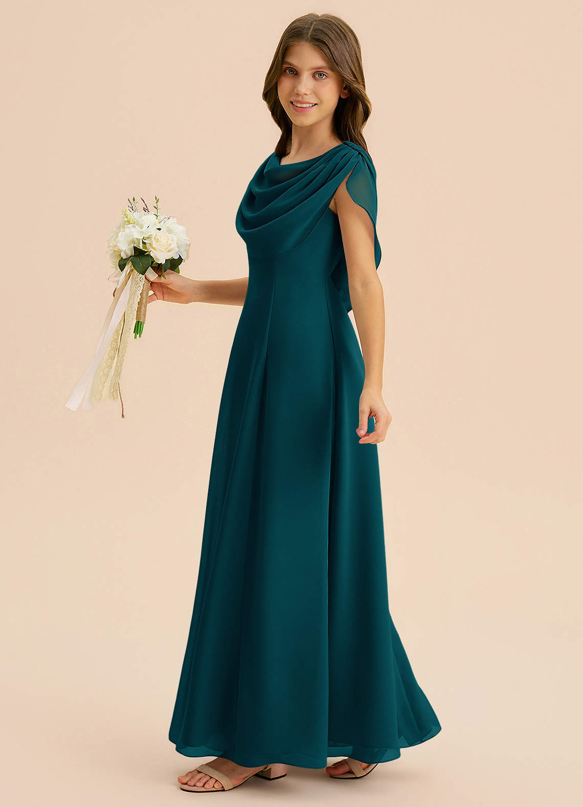 azazie junior bridesmaid dresses Dress Bondi is our gorgeous junior bridesmaid dress cut from chiffon Azazie A-Line/Princess Cowl Neck Floor-Length