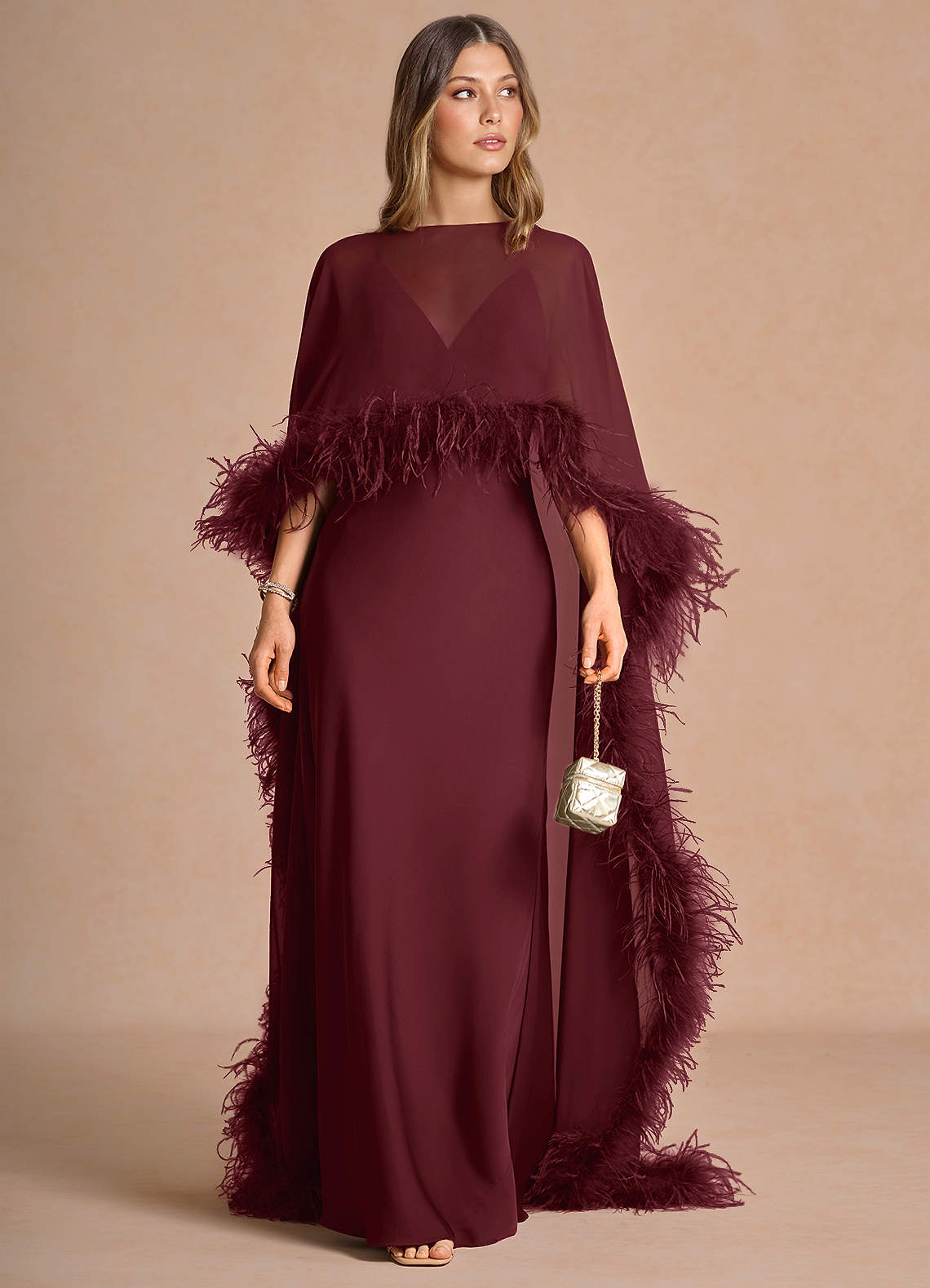 burgundy wine maxi dress Samara Crafted in a rich