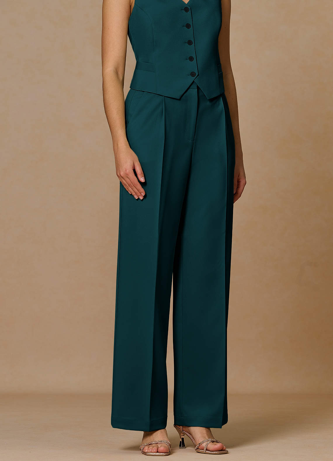 front Rowan Pine Refined Weave Performance pants