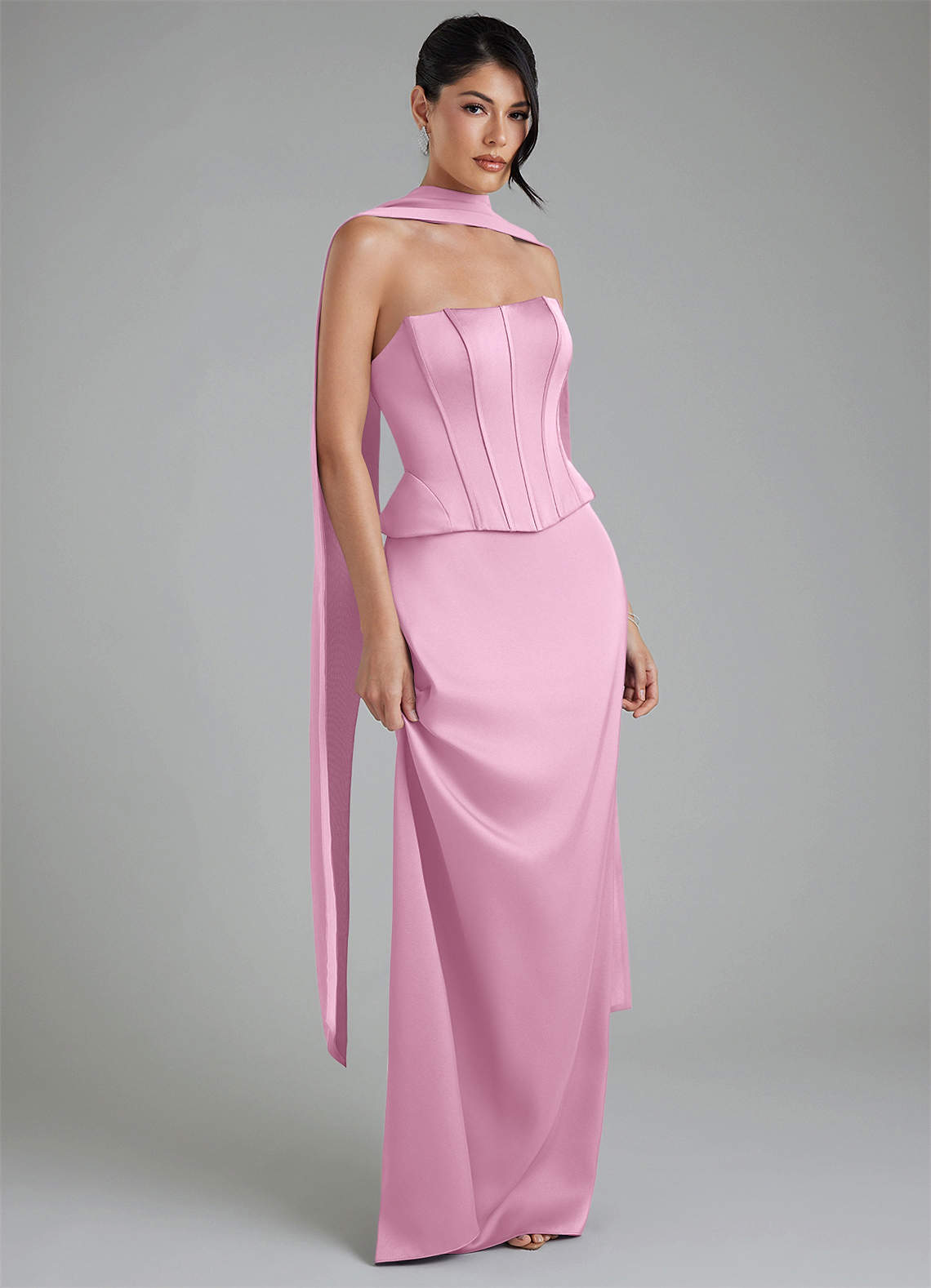 azazie candy pink dress Azazie | Candy pink tones for your softest 'I do' moment. @emilymyint @harshvarsh @itsemilyeverafter . . . #weddingday #weddinginspo