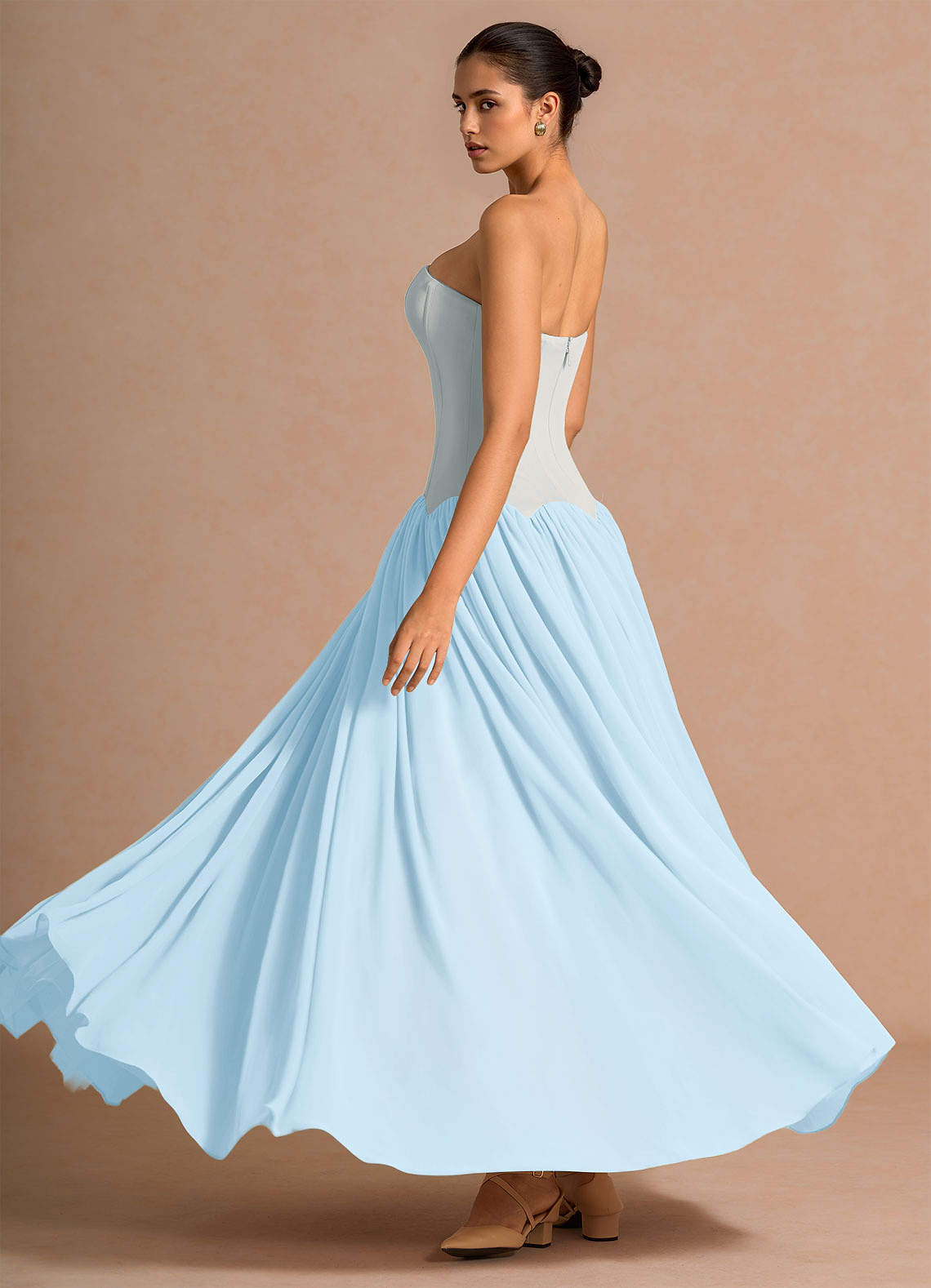 Eirisse Sky Blue Maxi Dress