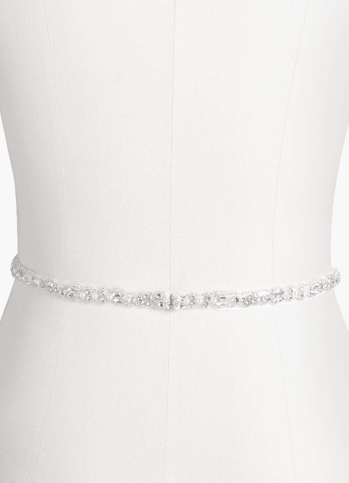 front Pearl and Rhinestone Belt