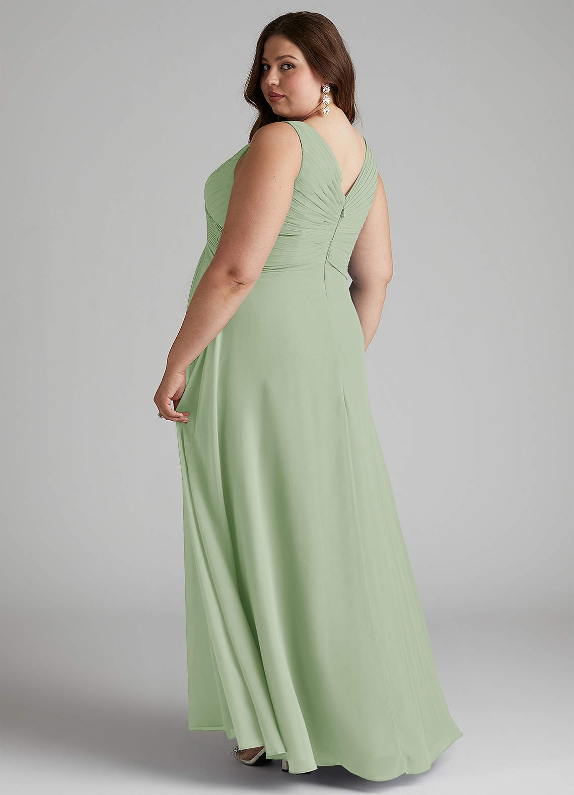 Azazie Flora Dusty Sage Bridesmaid Dresses Azazie