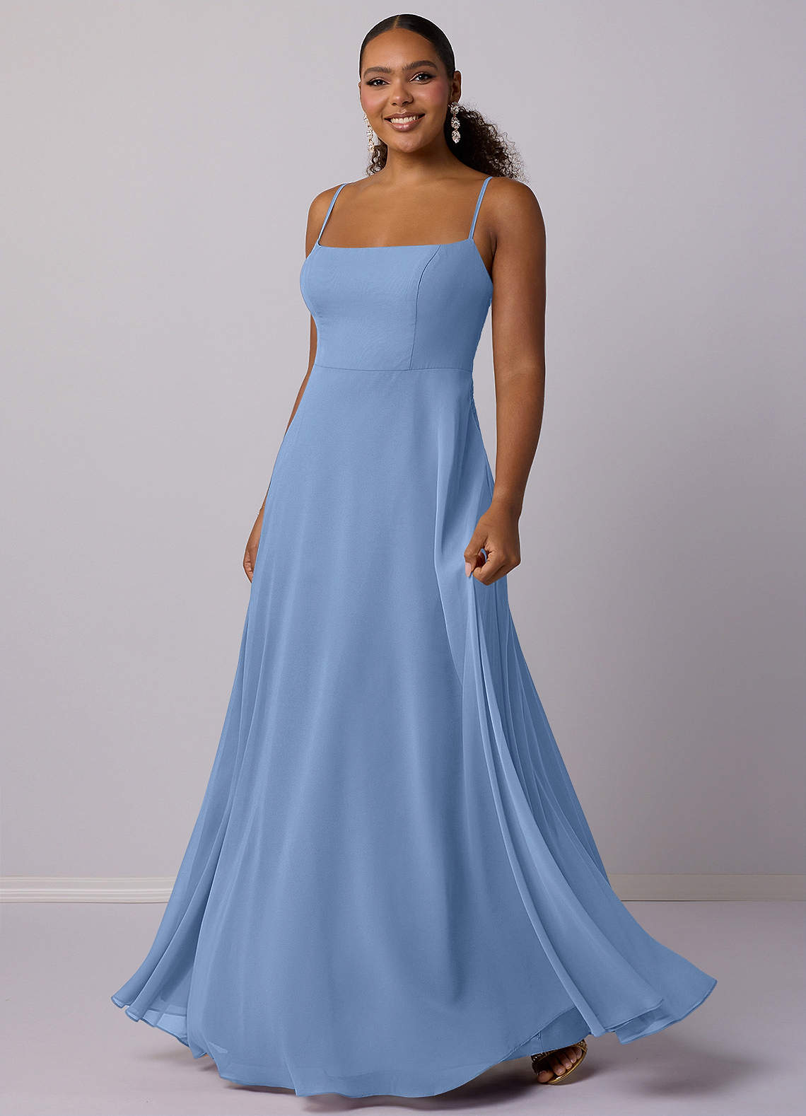 Barbie ♥ Azazie Bridesmaid Dresses A-Line Chiffon Floor-Length Dress image4