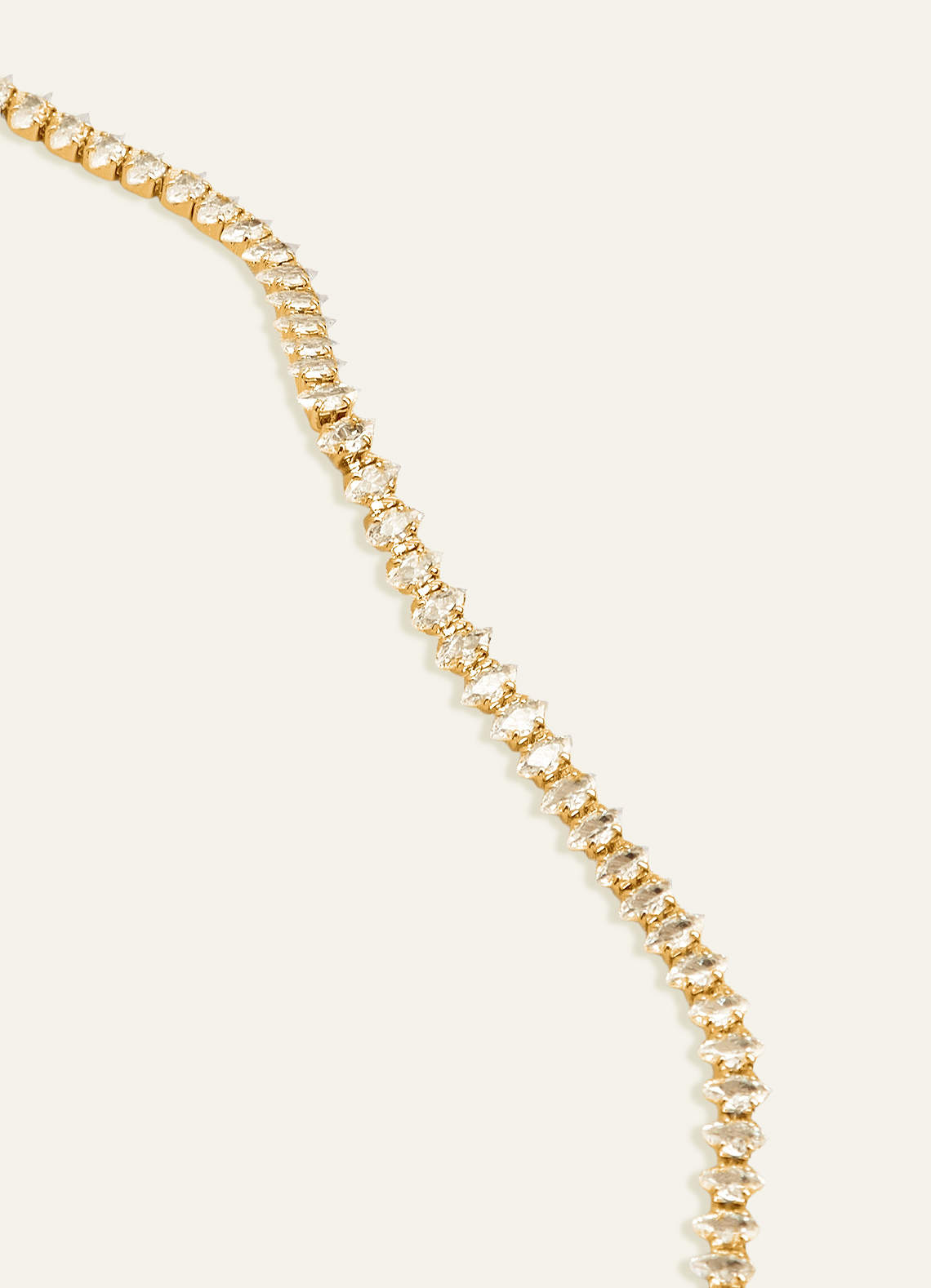 front Crystal Tennis Bracelet