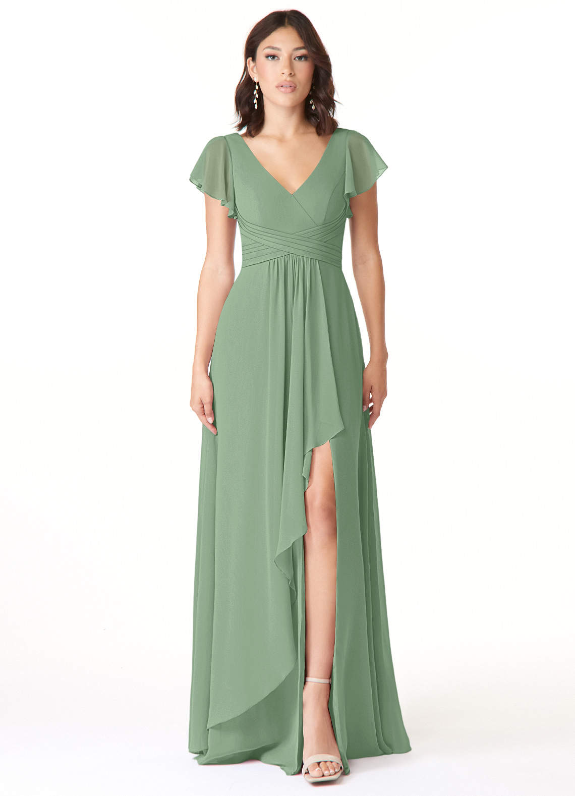 Azazie Omari Matcha Bridesmaid Dresses Azazie