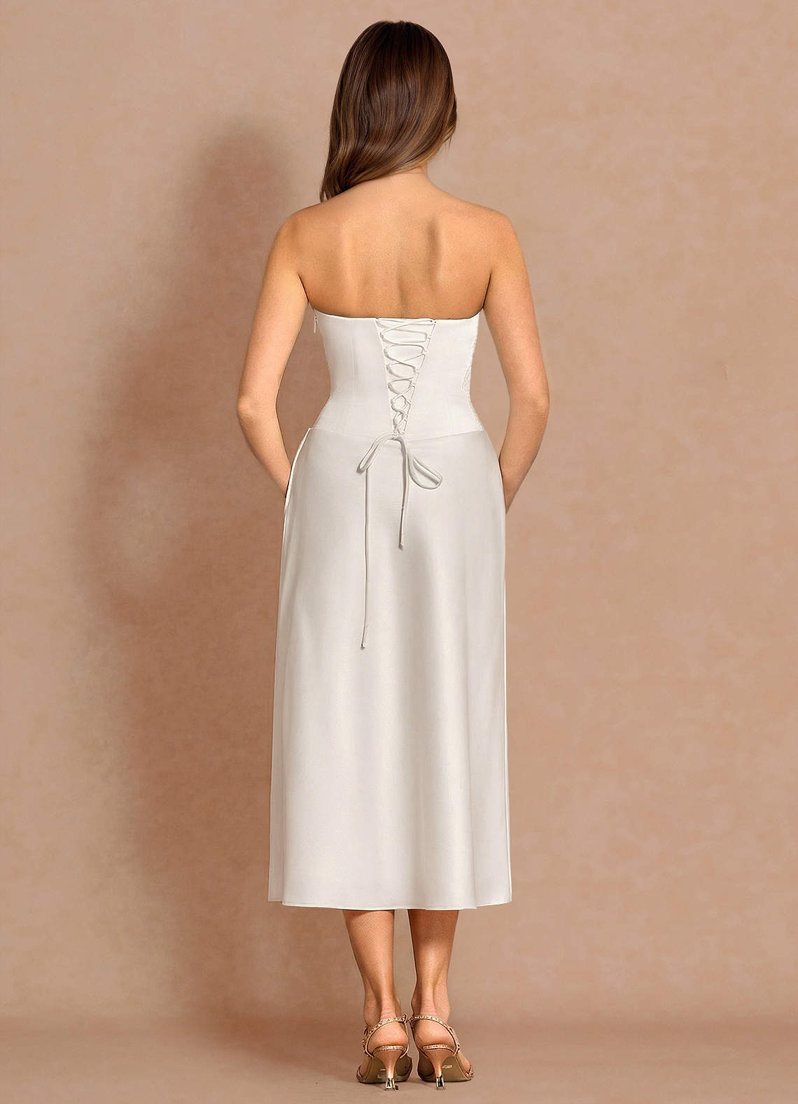 ACE ANDRARE MAKUA BEACH 上下セット ホワイト Xarisse White Midi Dress Ready to Ship | Azazie