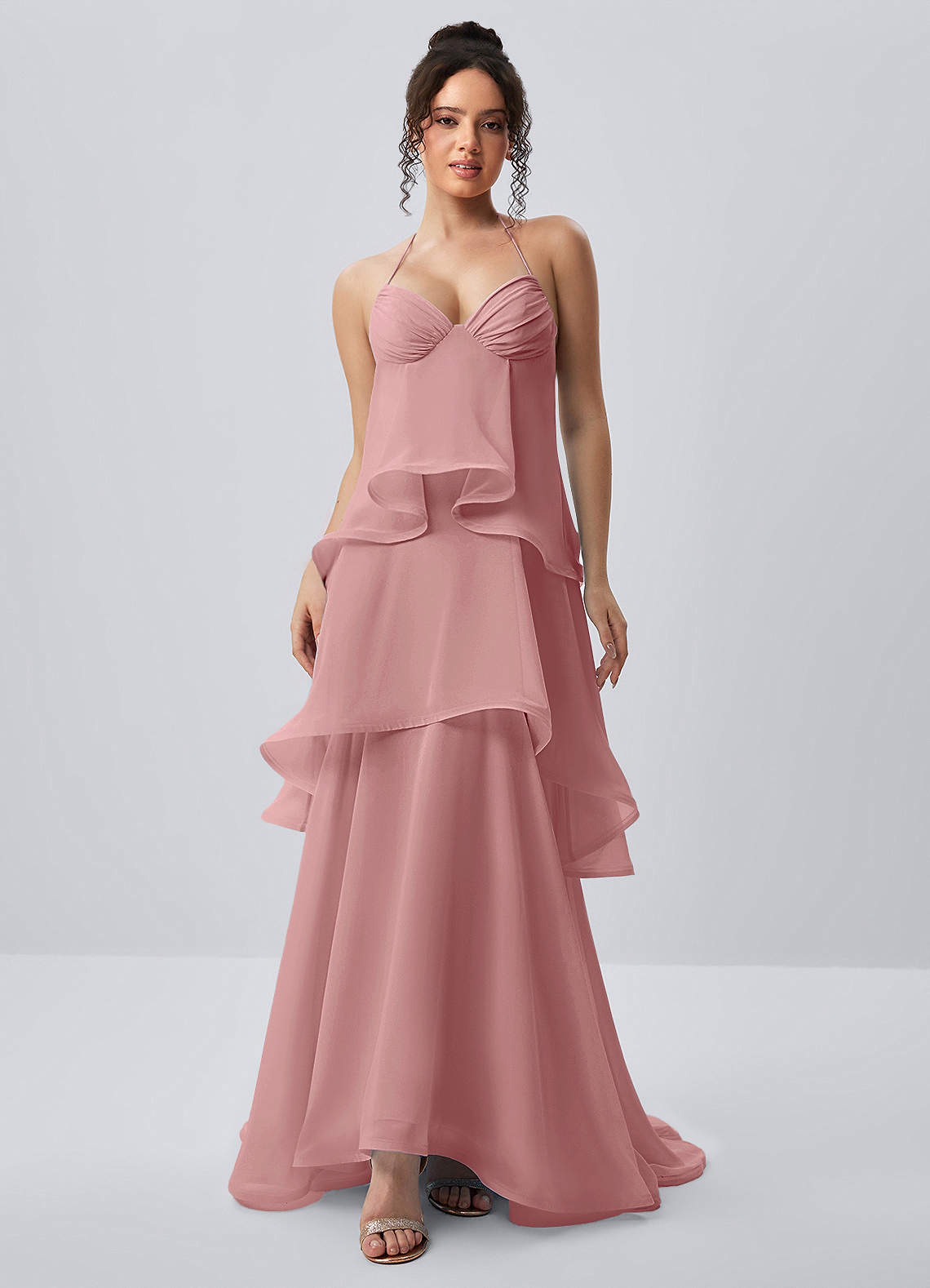 light pink elegant prom dresses Elegant Light Pink Prom Dress,a Line Chiffon Prom Dresses Sexy Deep V Neck Lace Bodice Side Slit Evening Dress Formal Gowns Vestidos