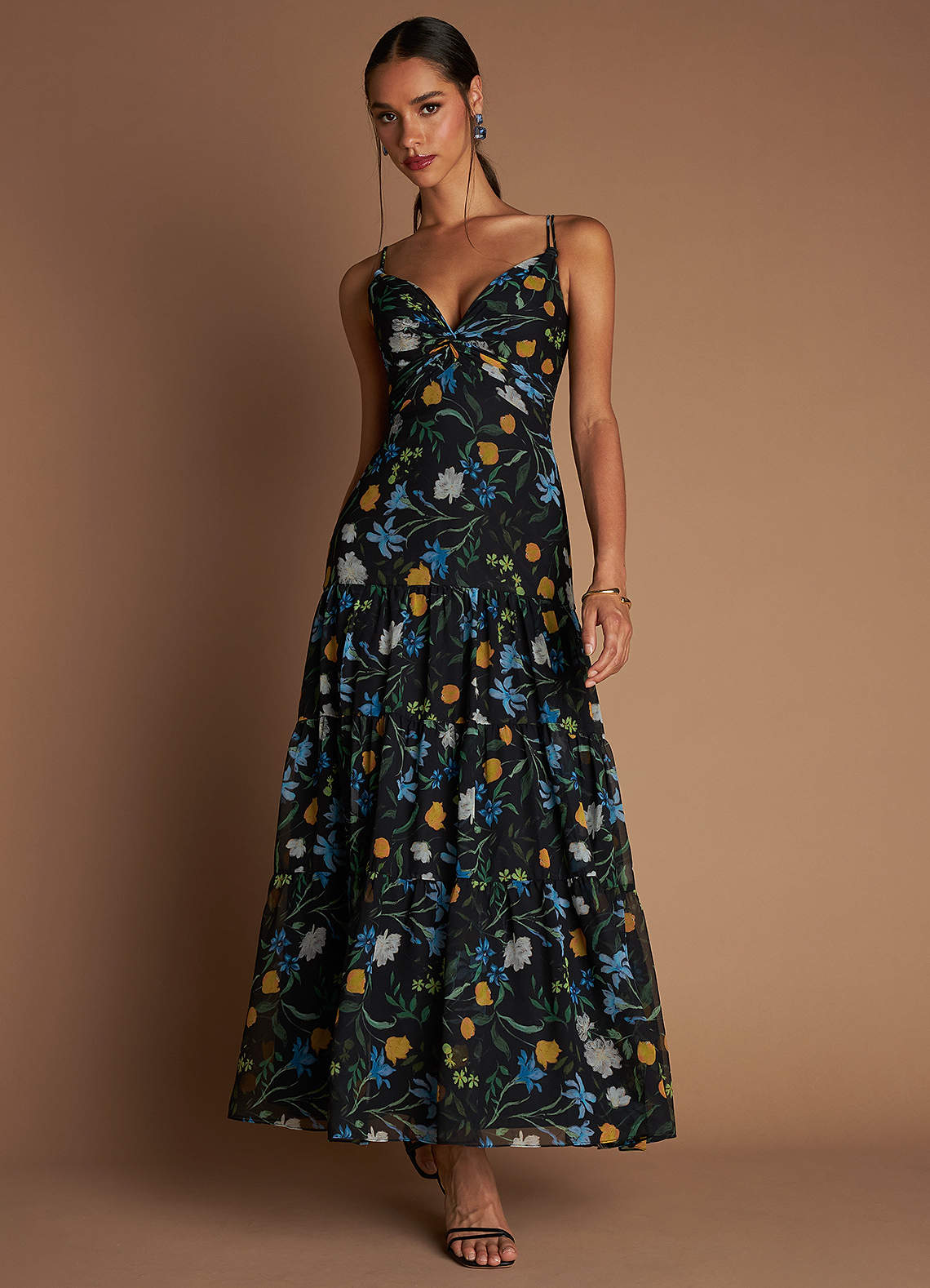 malie maxi dress Malie printed stretch-jersey maxi dress - multi