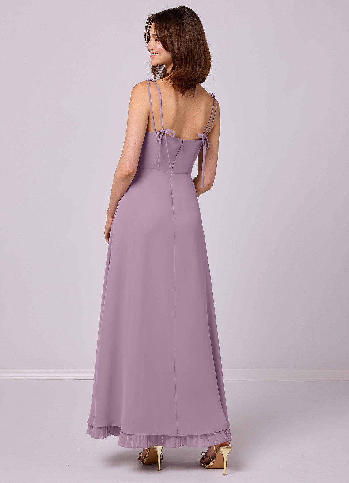 Barbie ♥ Azazie Bridesmaid Dresses Wisteria A-Line Pleated Chiffon Dress image1