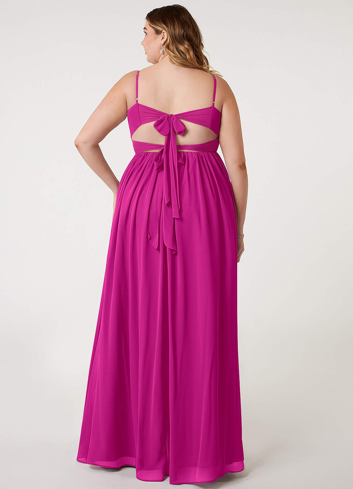 fuchsia pleated chiffon midi dress Chiffon Midi Dress Self Portrait Fuchsia Self-Portrait Layered Lace And Pleated Chiffon Midi Dress In