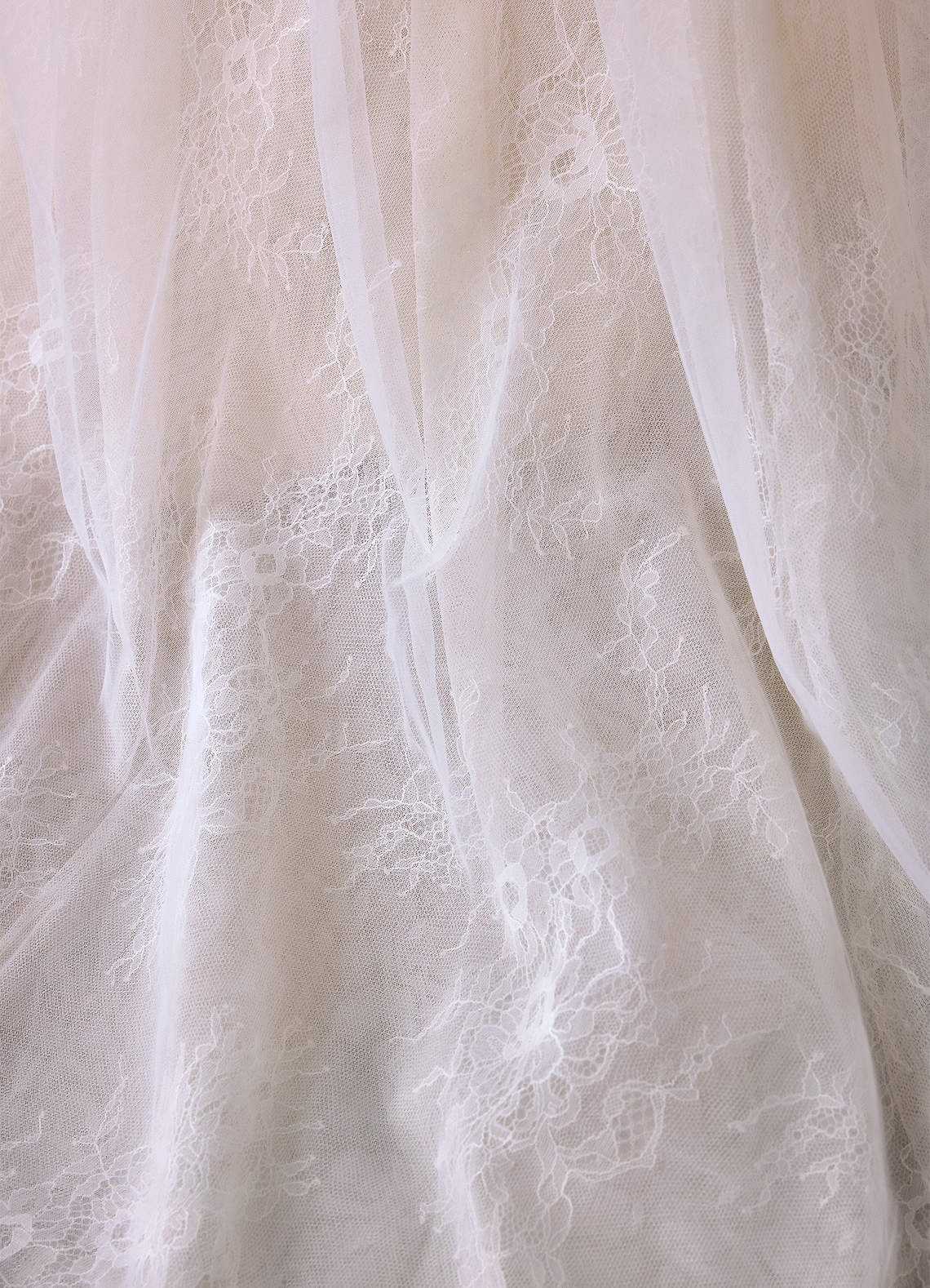 Azazie Cressida Trouwjurken Jurk van Tule met Baljurk Kant Diamant Wit Champagne image4