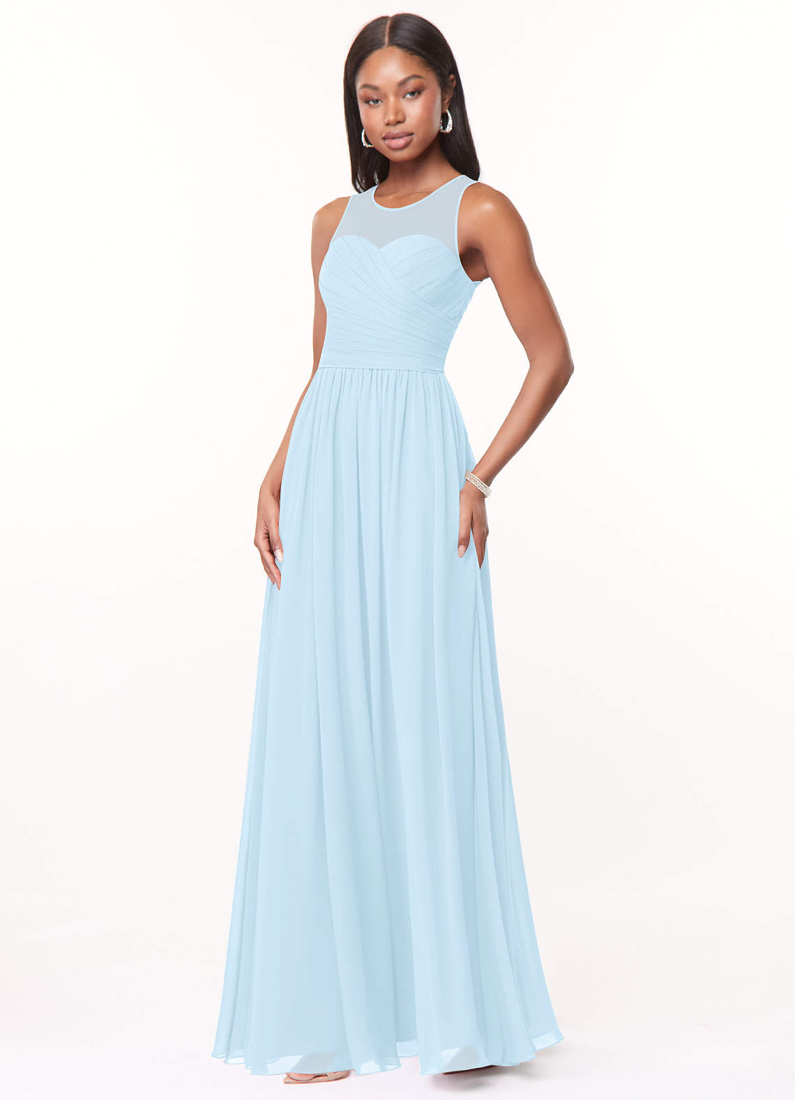 Quiz blue bridesmaid dress hotsell