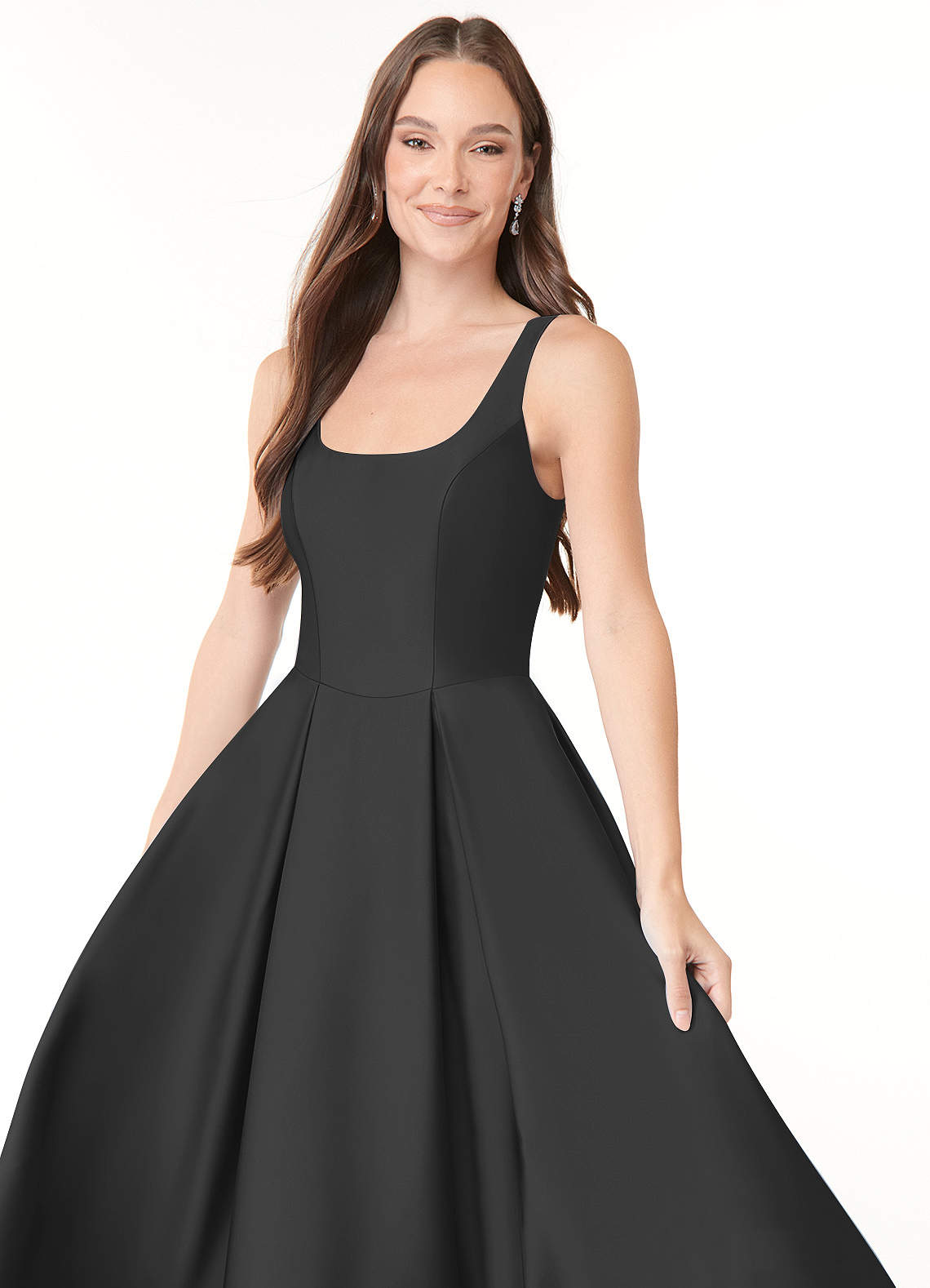 Black Azazie Neve Bridesmaid Dresses | Azazie