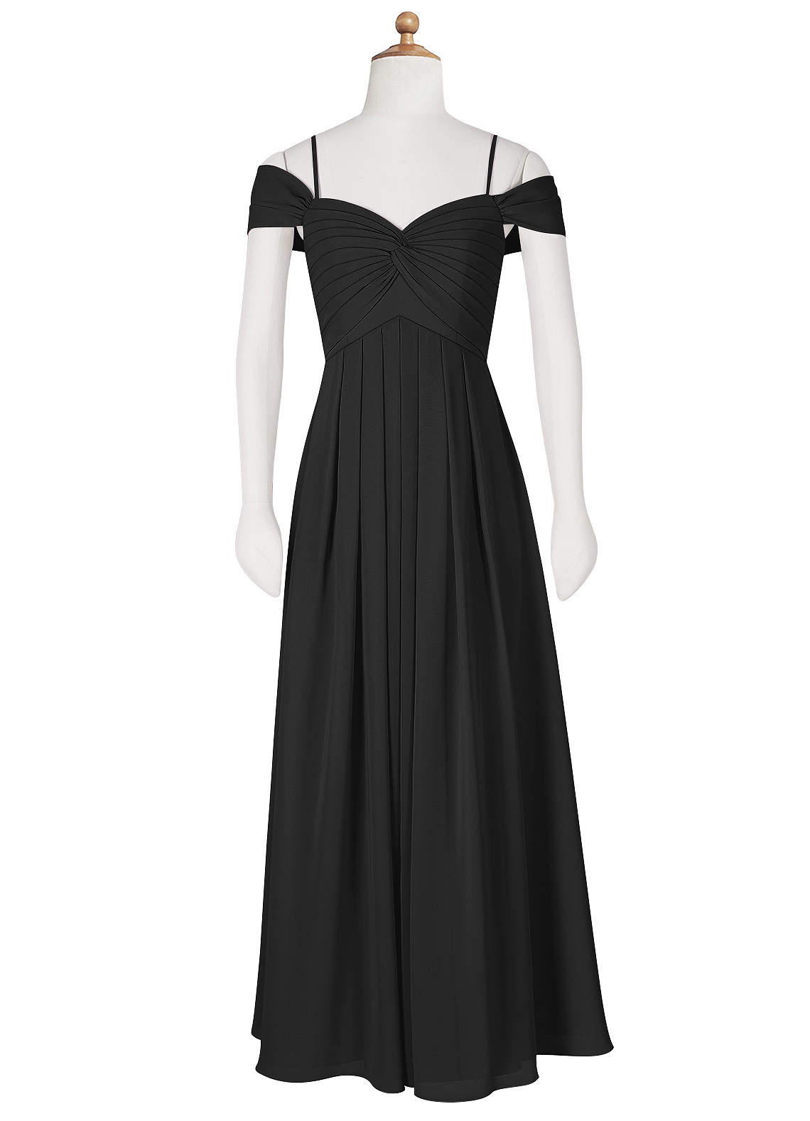 Black off the shoulder sales bridesmaid dress