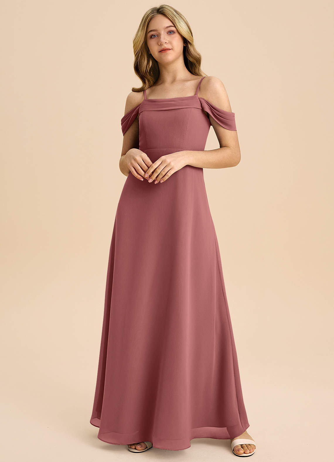 Azazie Anselie Junior Bridesmaid Dress in Amethyst | Azazie CA