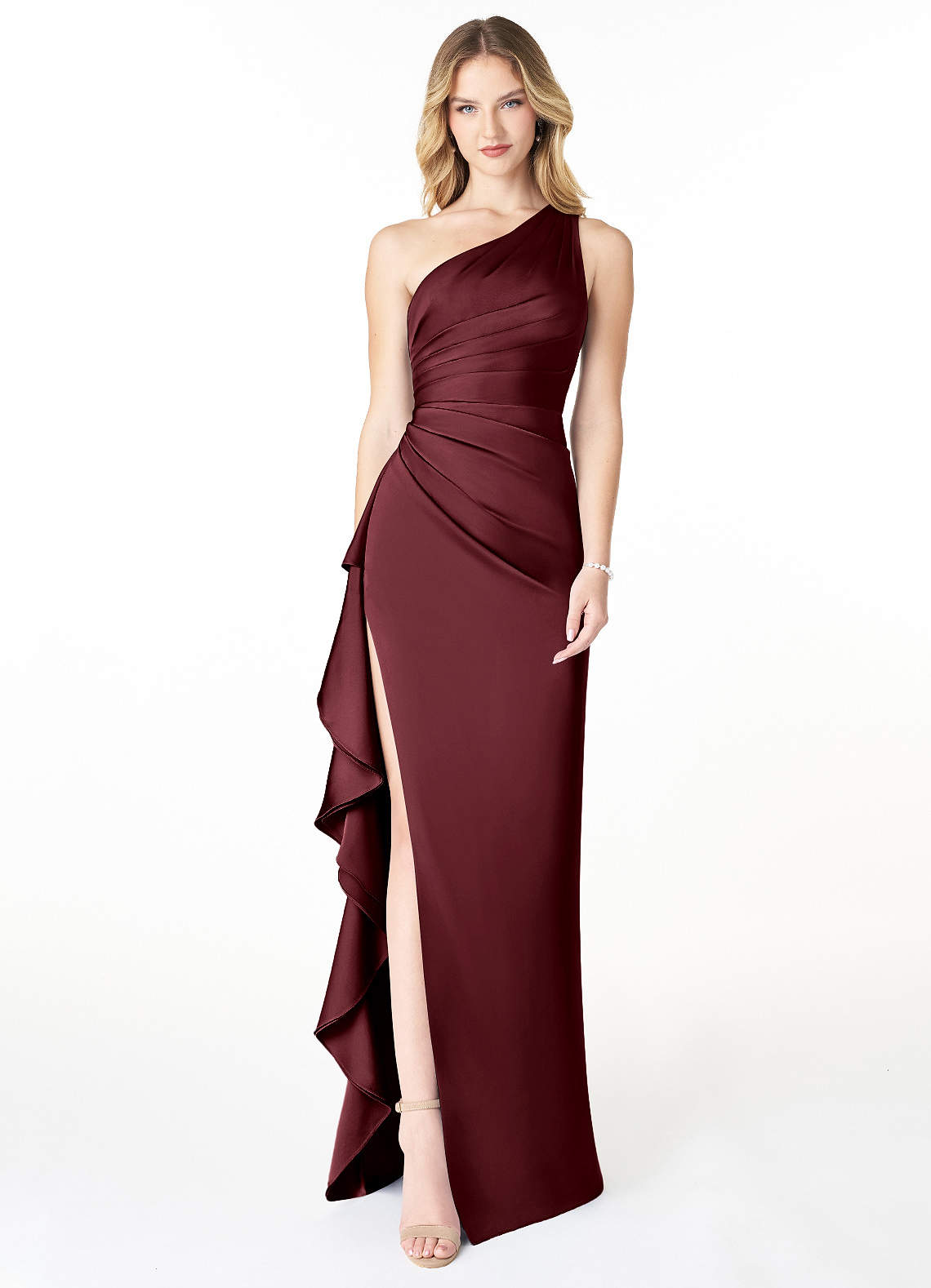 Azazie Latrice Cabernet Bridesmaid Dresses | Azazie