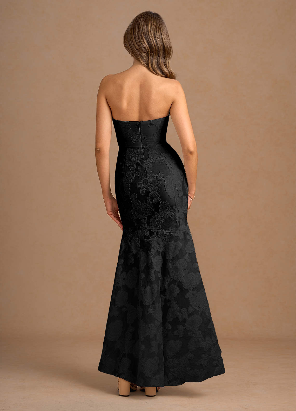 クリスマスファッション Avina Black Maxi Dress | Azazie スーツ・フォーマル・ドレス