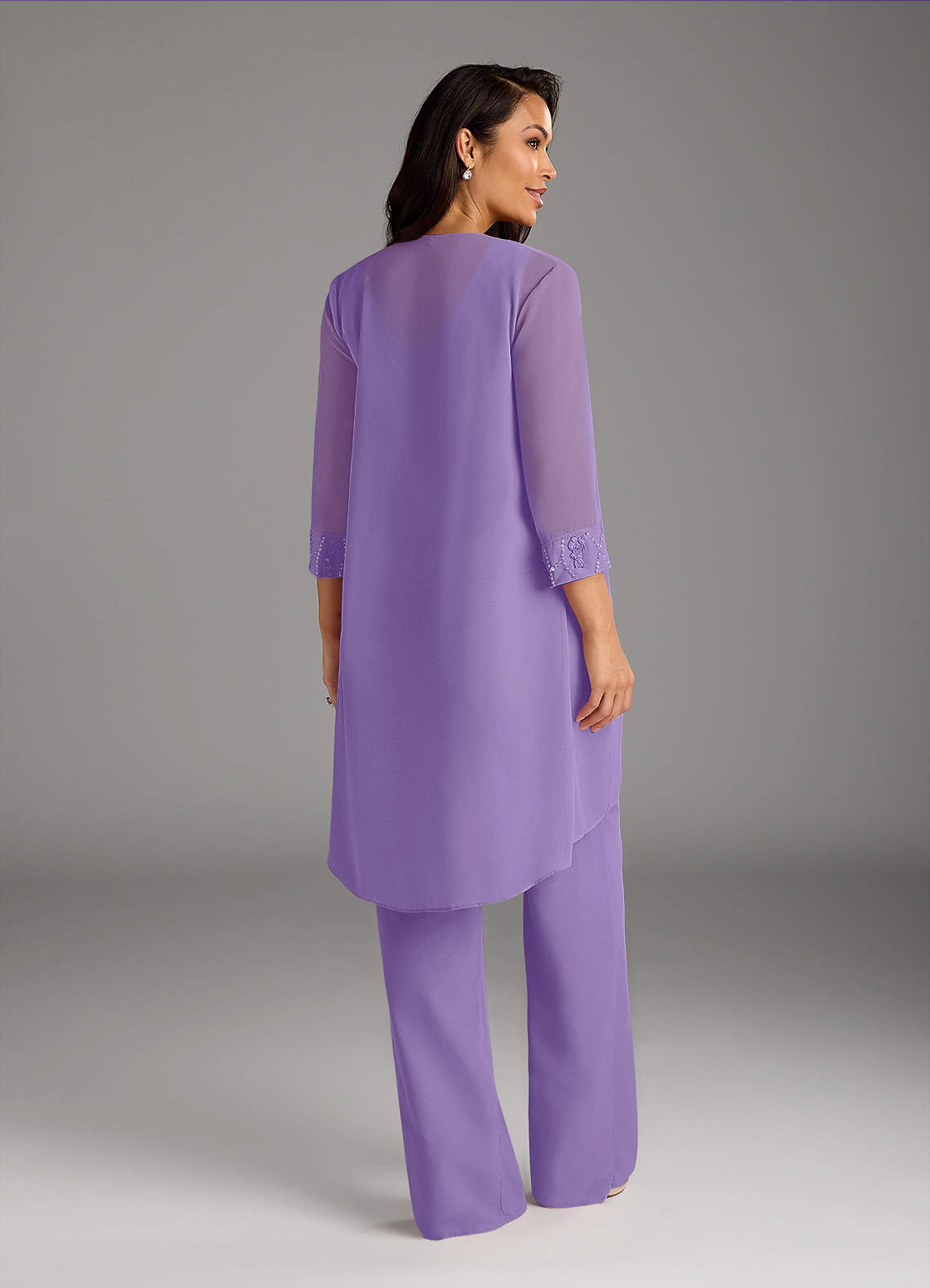 Azazie Maura Mother of the Bride Dresses Tahiti Jumpsuit/Pantsuit Sequins Chiffon Dress image3