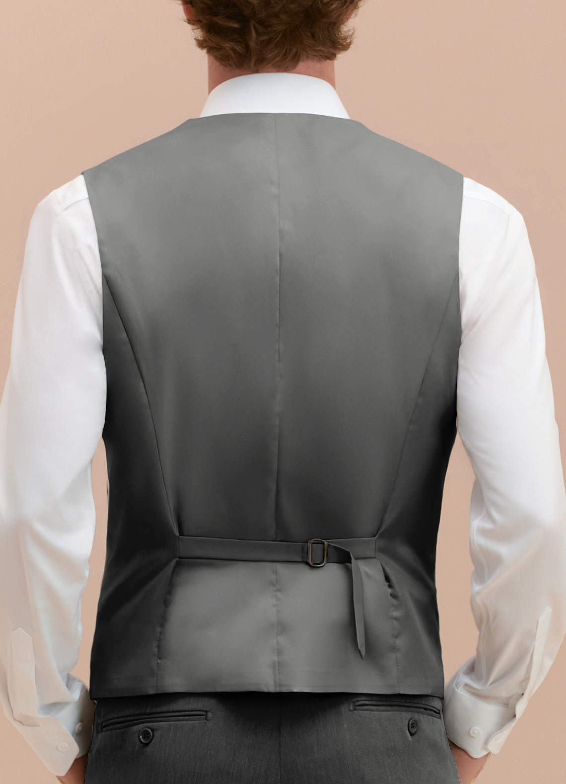 front William Charcoal Comfort Blend Suit Vest