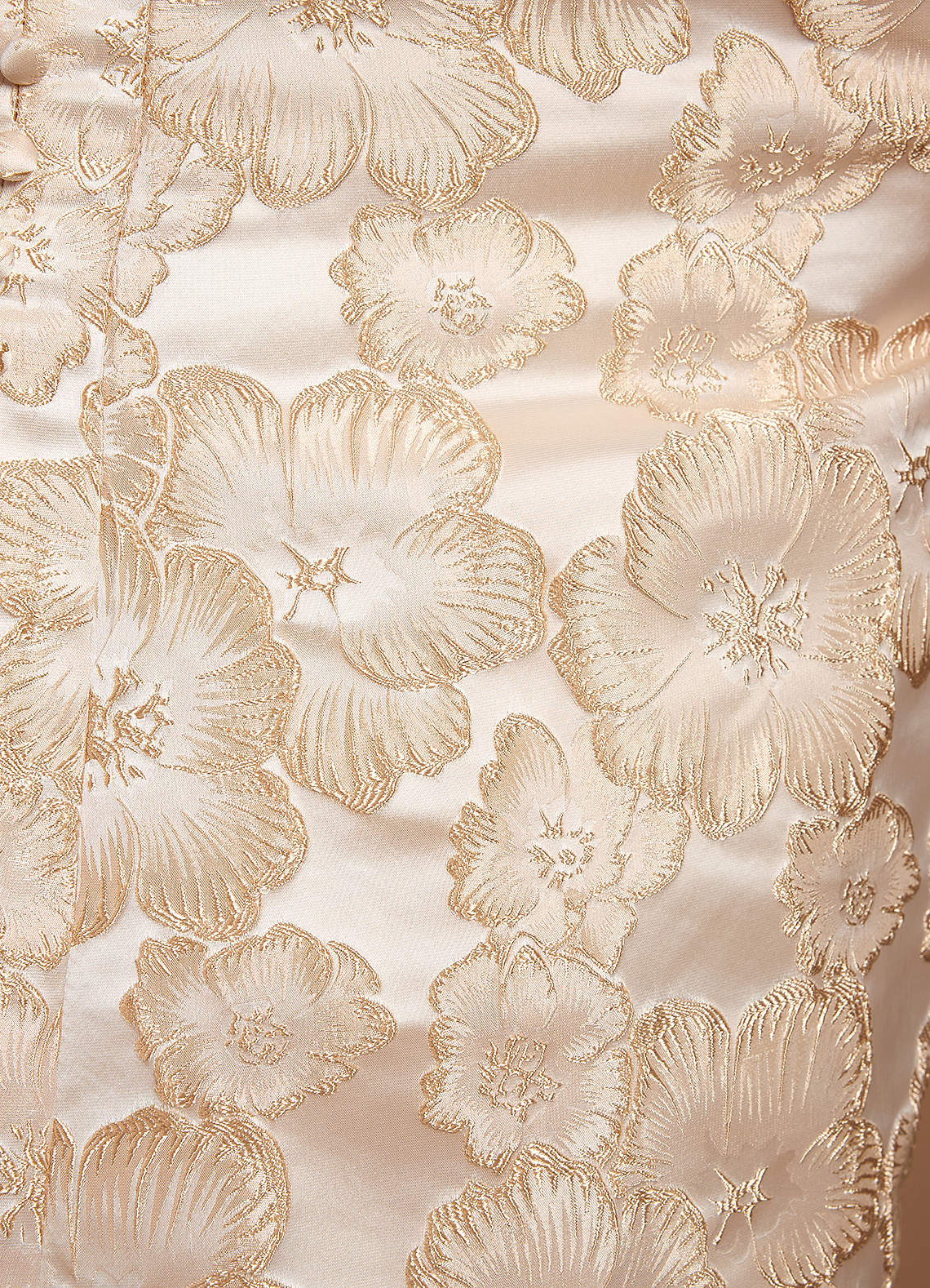 Sylvia Midi Klänning Förgylld Grädde image5