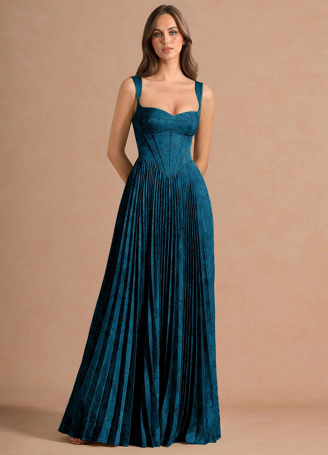 Isonelle Navy Black Maxi Dress | Azazie
