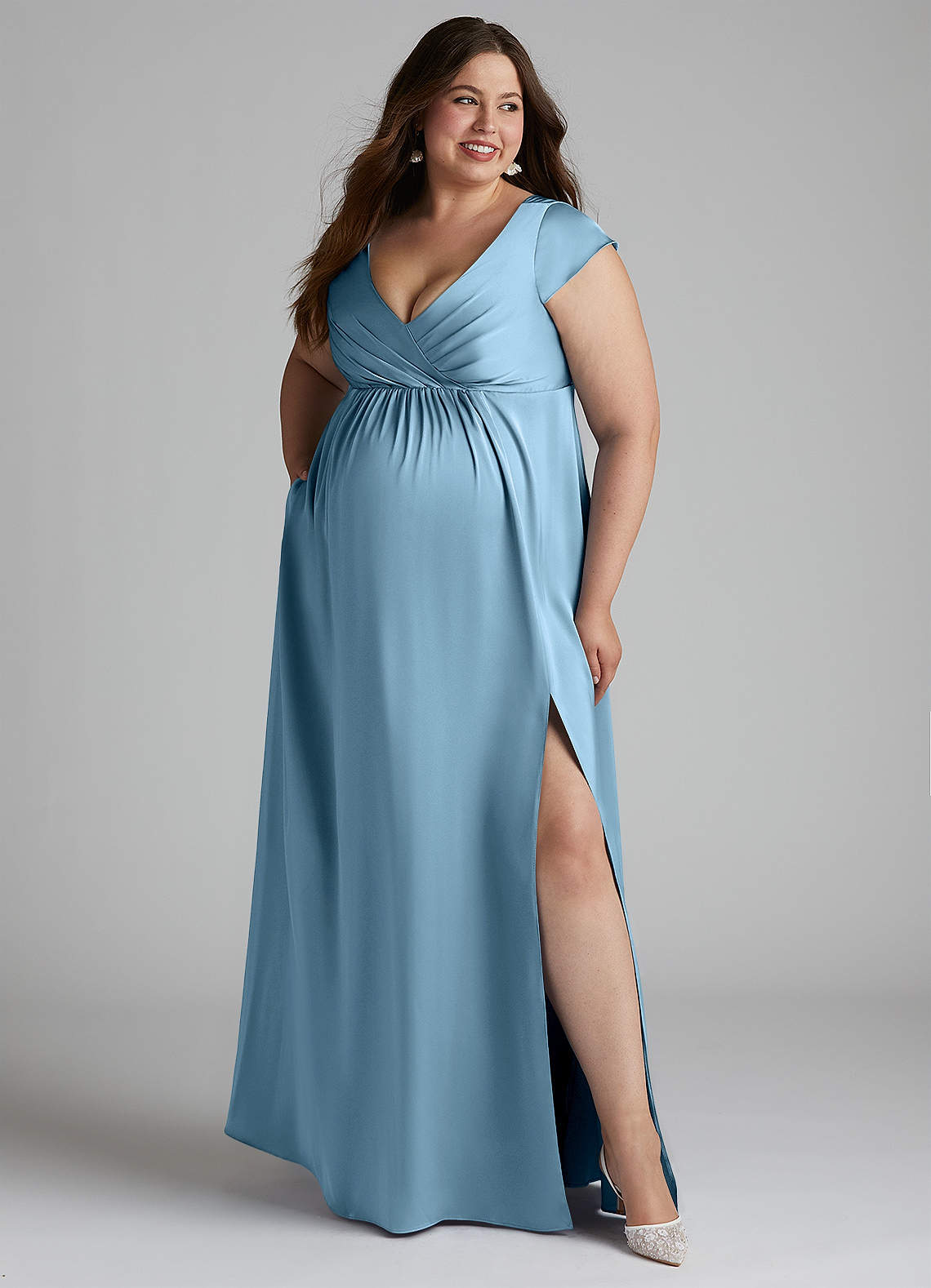 white blue ombre dress Sharona Mini Dress