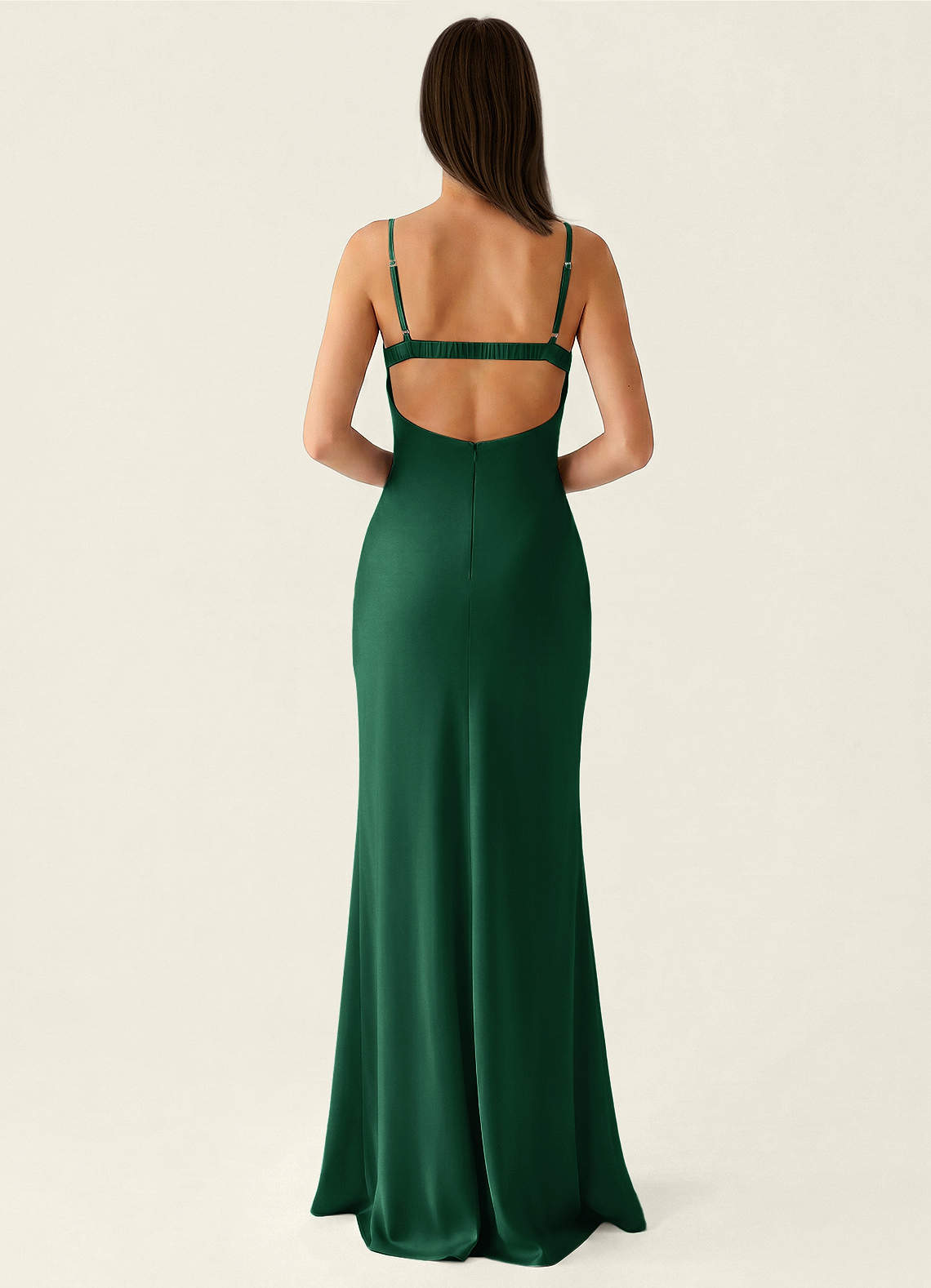 dark green open back dress Thank Me Later Long Sleeve Open Back Dress Forest Green