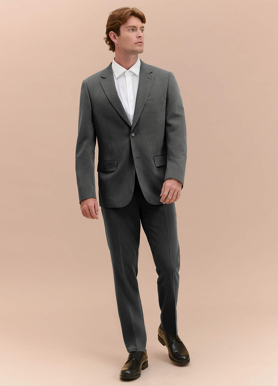 front William Charcoal Comfort Blend  Suit Jacket