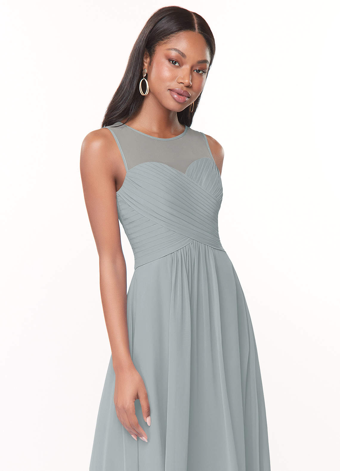 Azazie Gigi Outlet Dolphin Grey Bridesmaid Dresses | Azazie AU