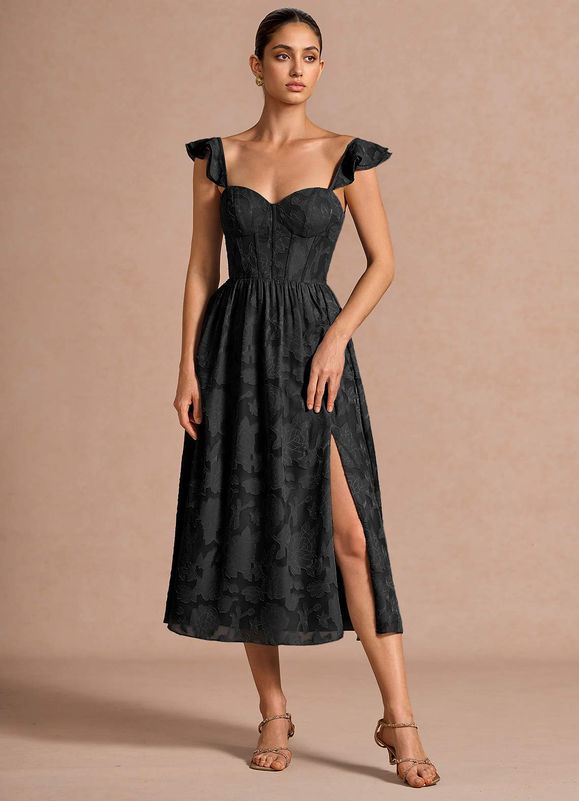 azazie black floral dress Dora Midi fabric: viscose shine FUFU&GAGA Black 9-Drawer Dresser Color:PEARL Available in Plus Size