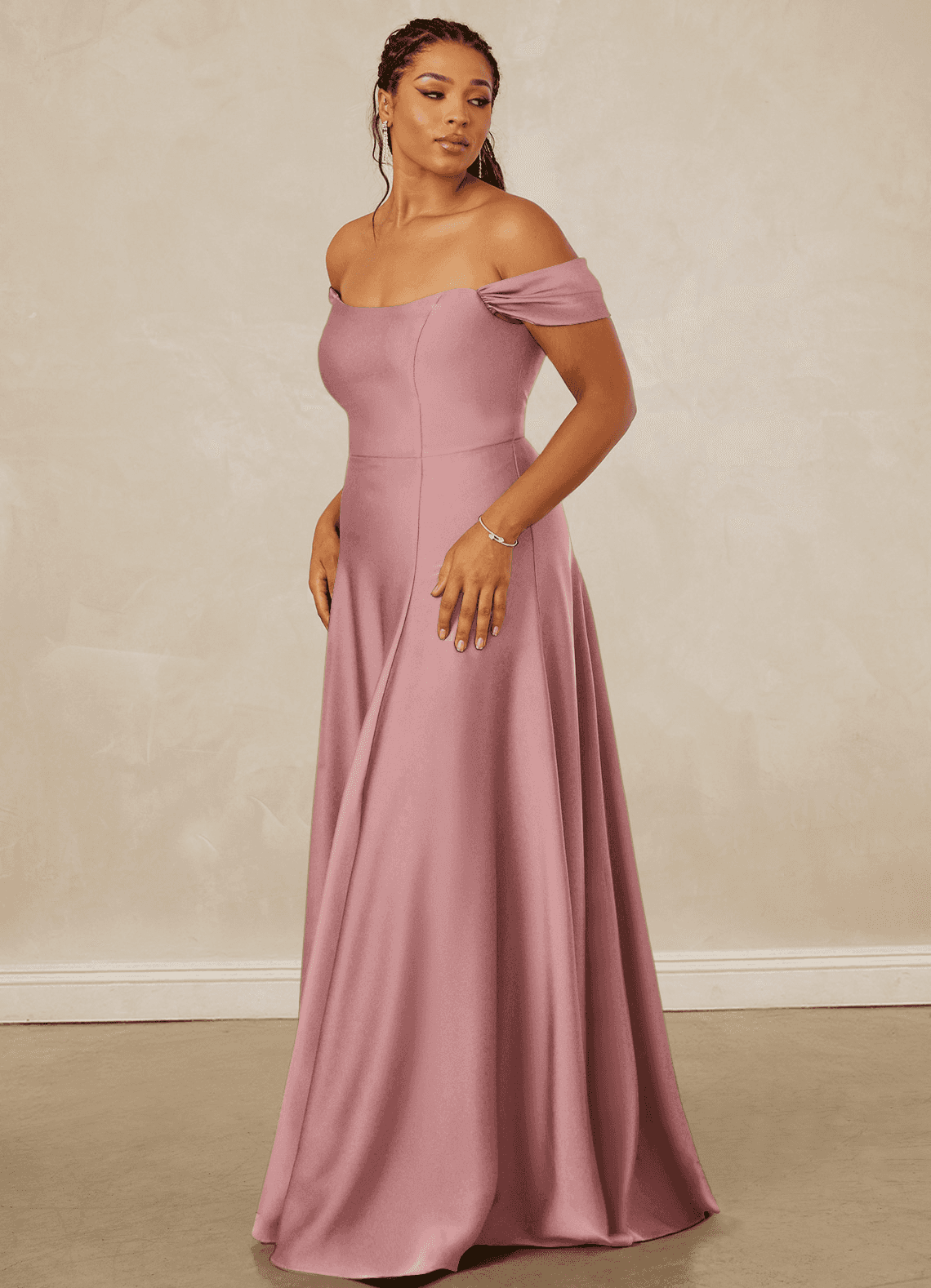 アッシュ&ダイヤモンド ASH&DIAMOND ワンピース ドレス ビーチ Christian Siriano Bridal for Azazie 1002 Ready to Ship Dusty Rose