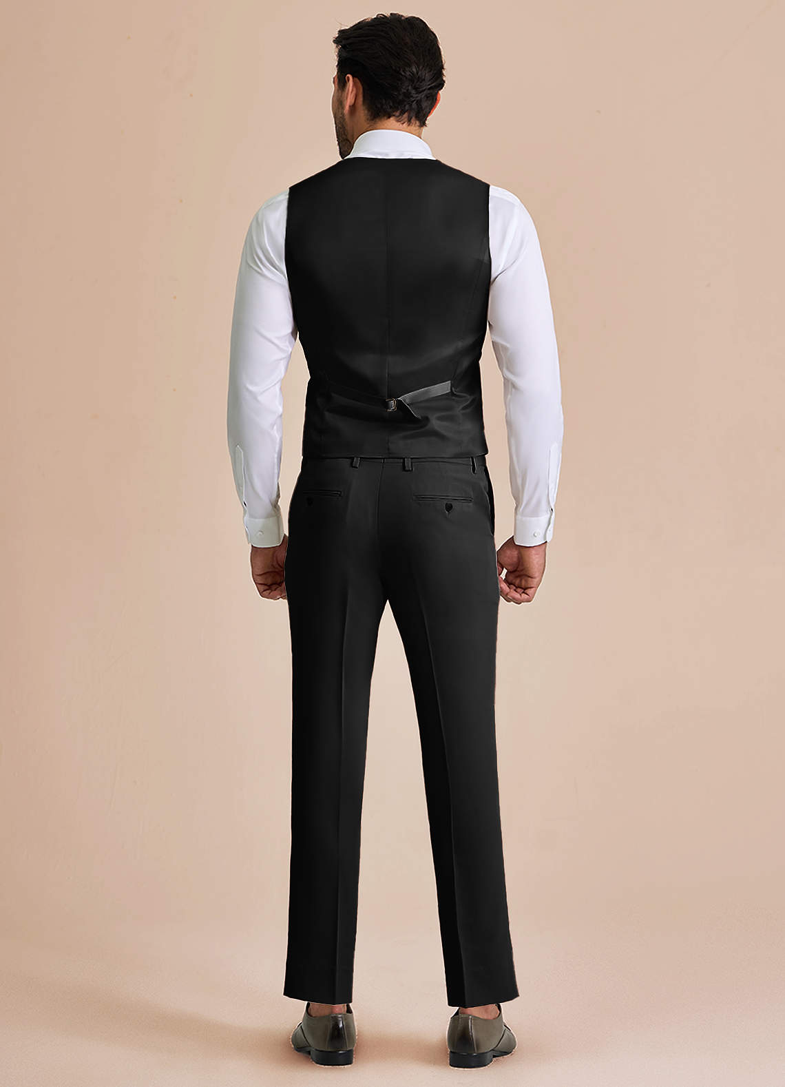 front William Black Comfort Blend 3-piece suit