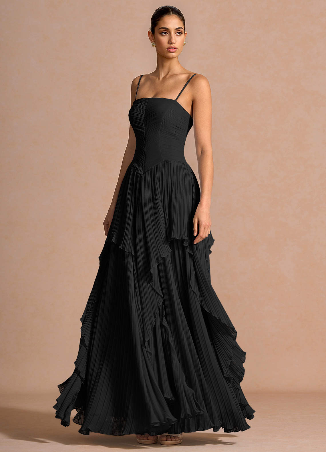 Kerensa Black Maxi Dress | Azazie CA