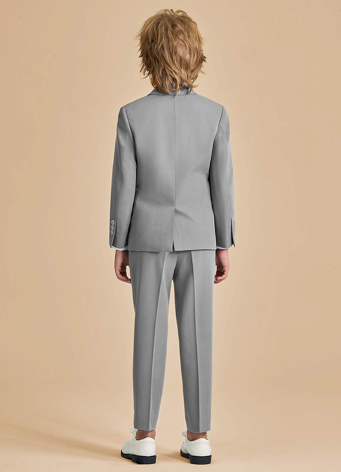 front Oliver Boys Grey 2-Piece Suit
