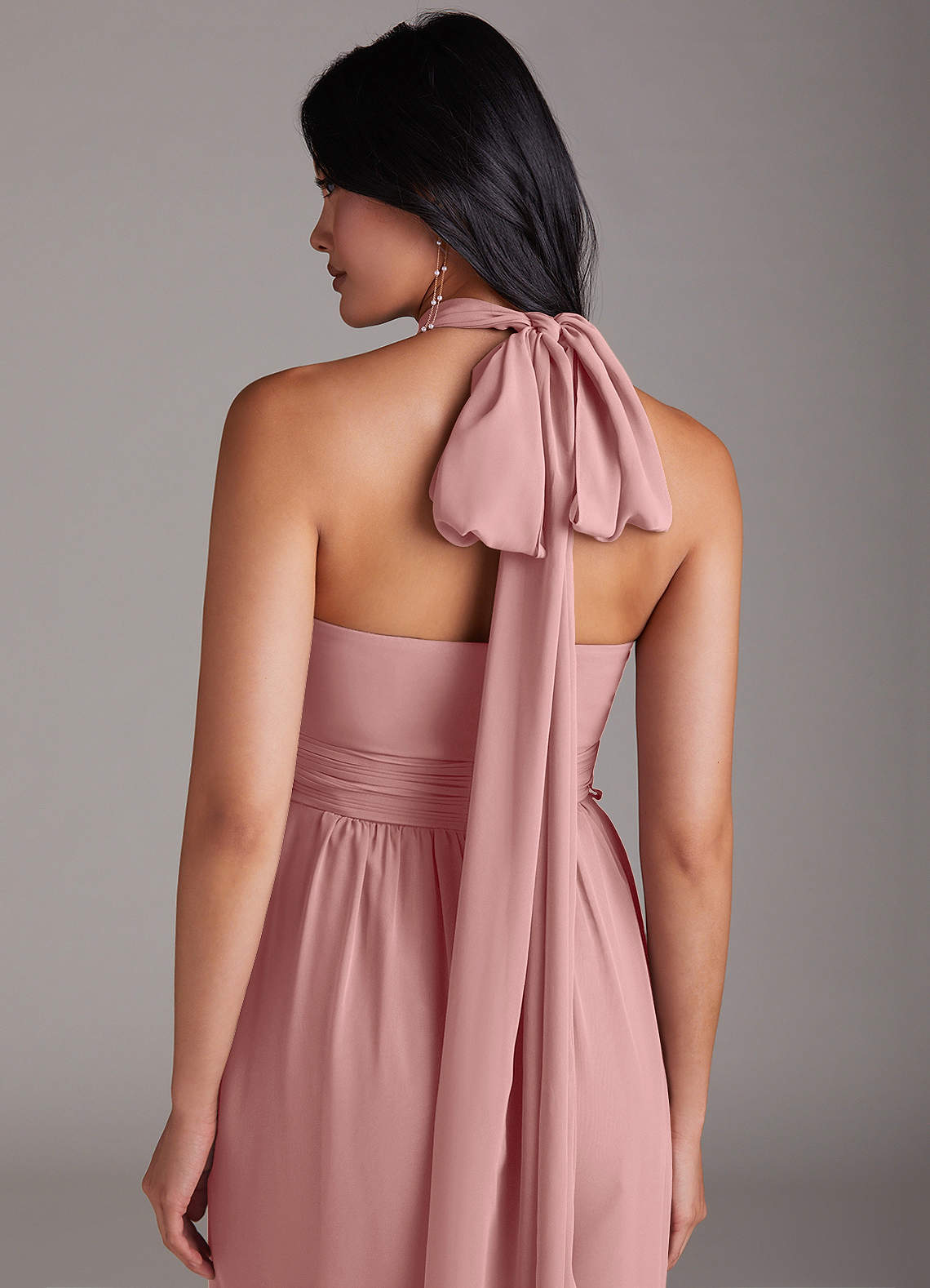 Azazie Lamara Ready to Ship Dusty Rose Chiffon Bridesmaid Dresses