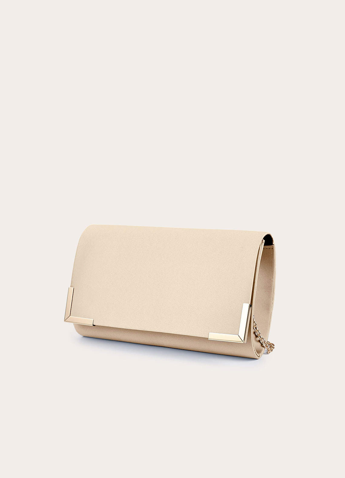 front Pochette a busta in raso opaco coordinato