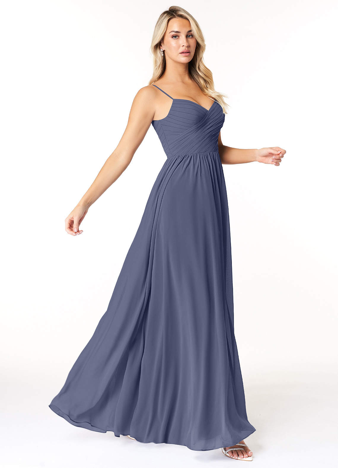 Azazie Lisbon Bridesmaid Dresses Stormy A-Line Sweetheart Neckline Chiffon Dress image1